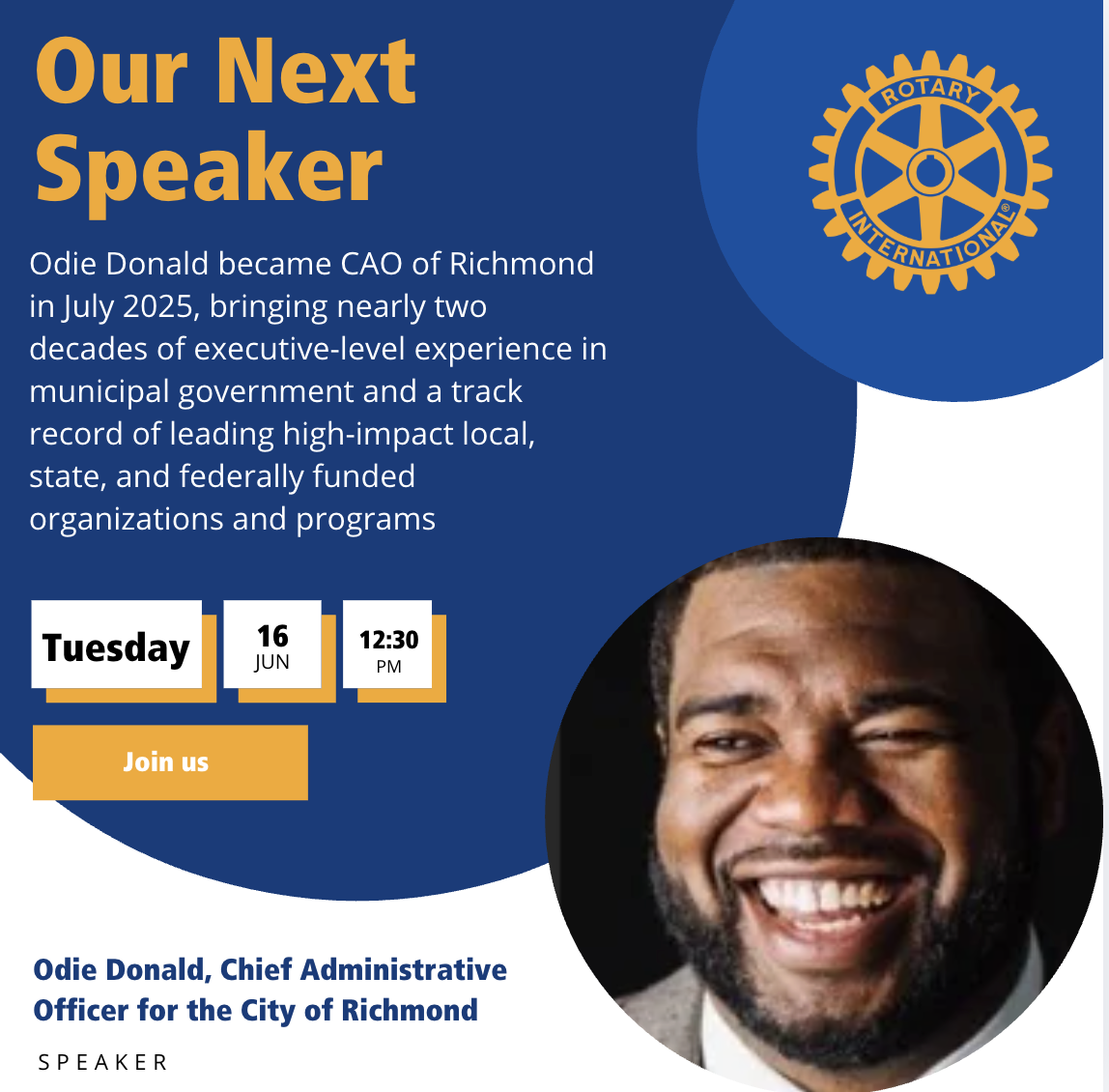 Our Next Speaker 