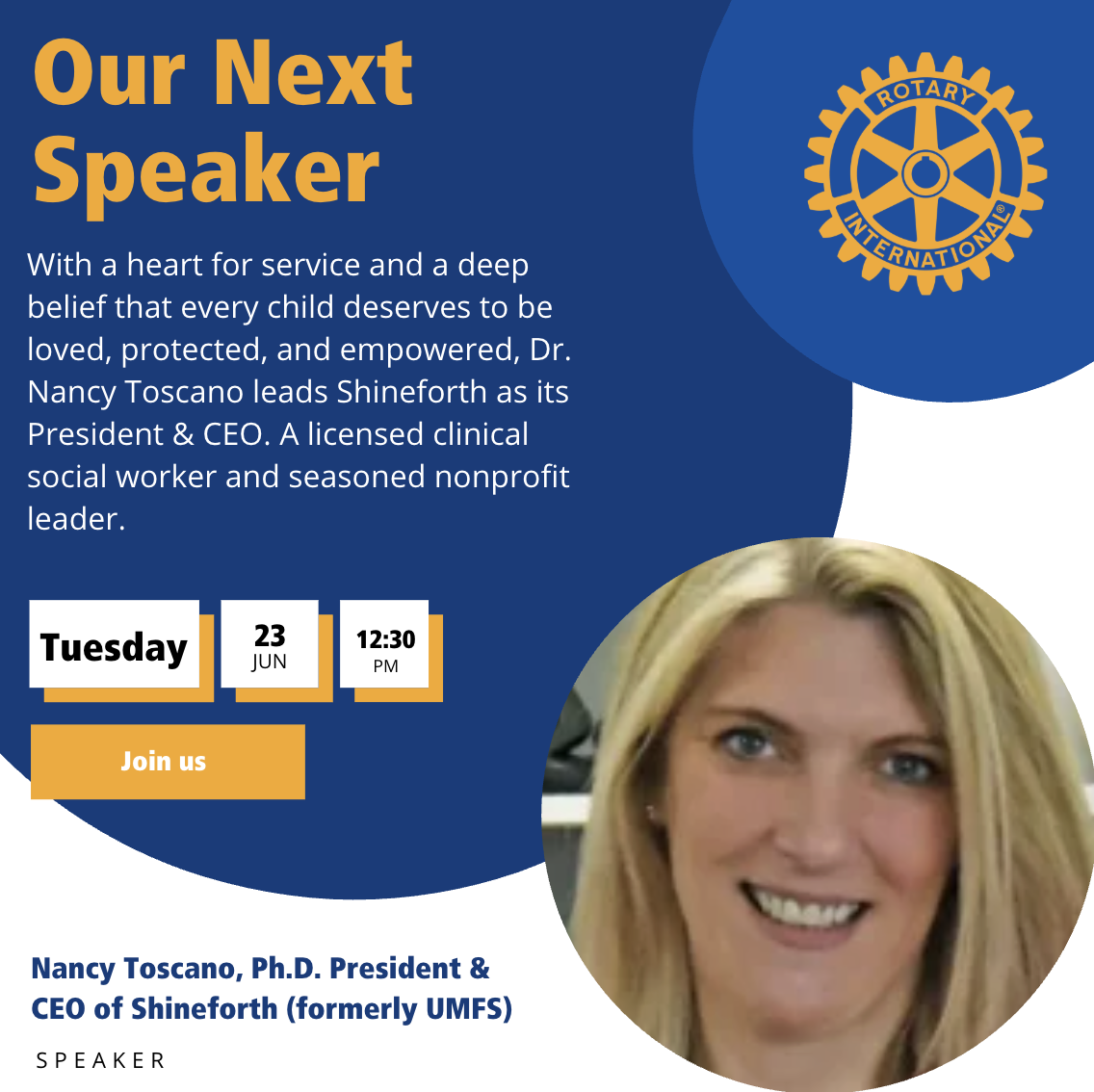 Our Next Speaker