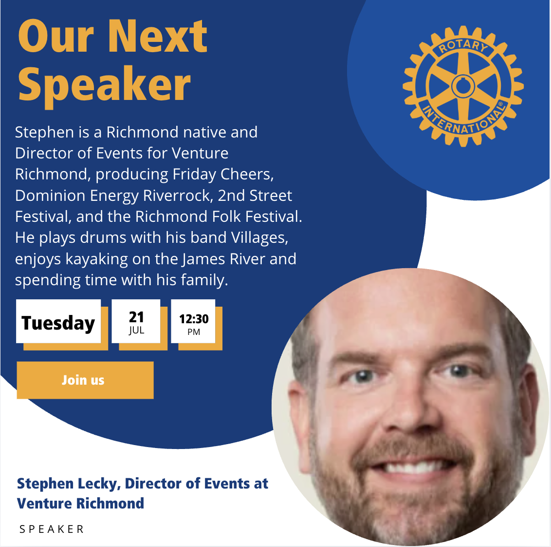 Our Next Speaker