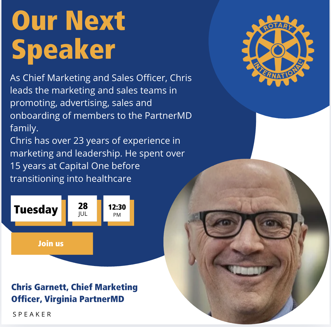 Our Next Speaker 