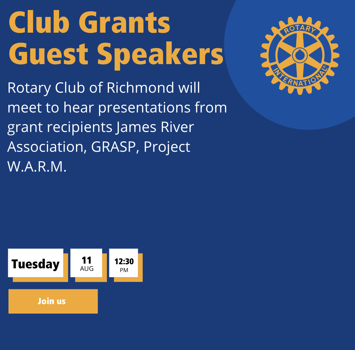 2026 Club Grants Guest Speakers