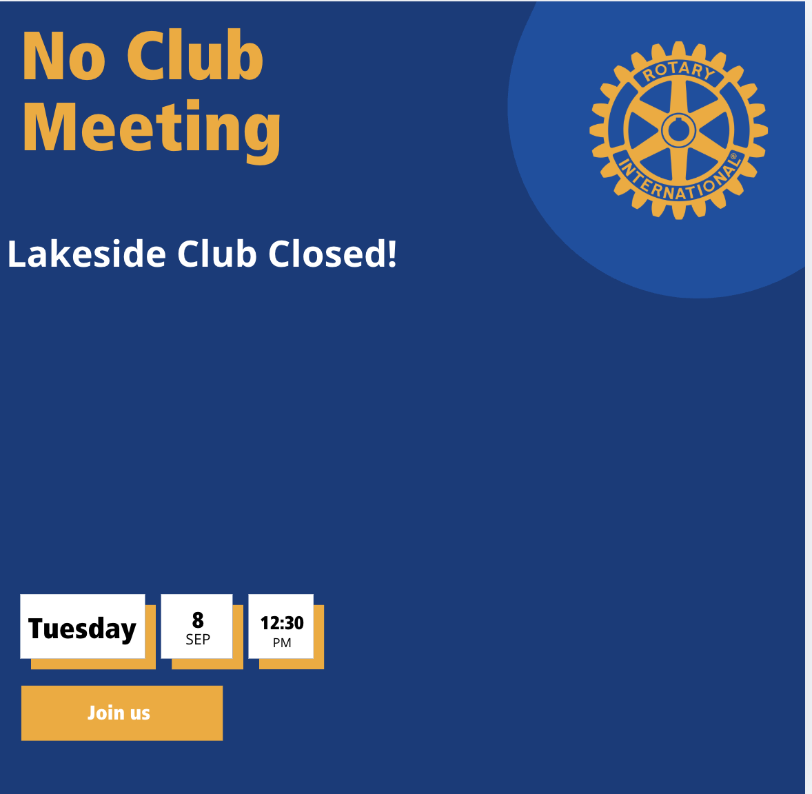 No Club Meeting 