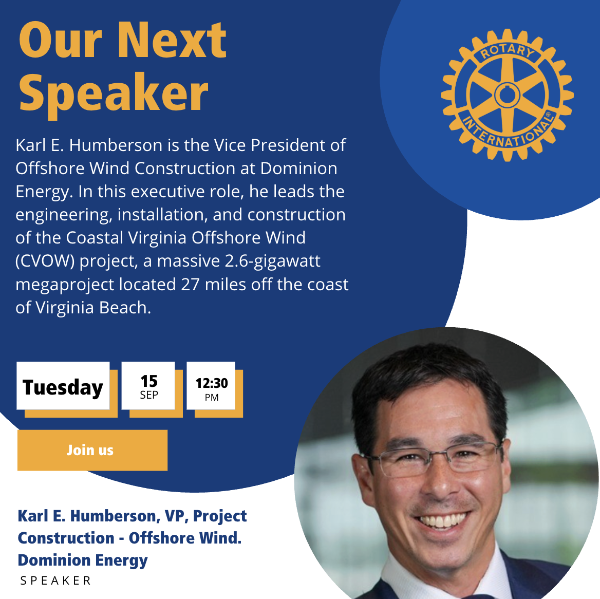 Our Next Speaker 