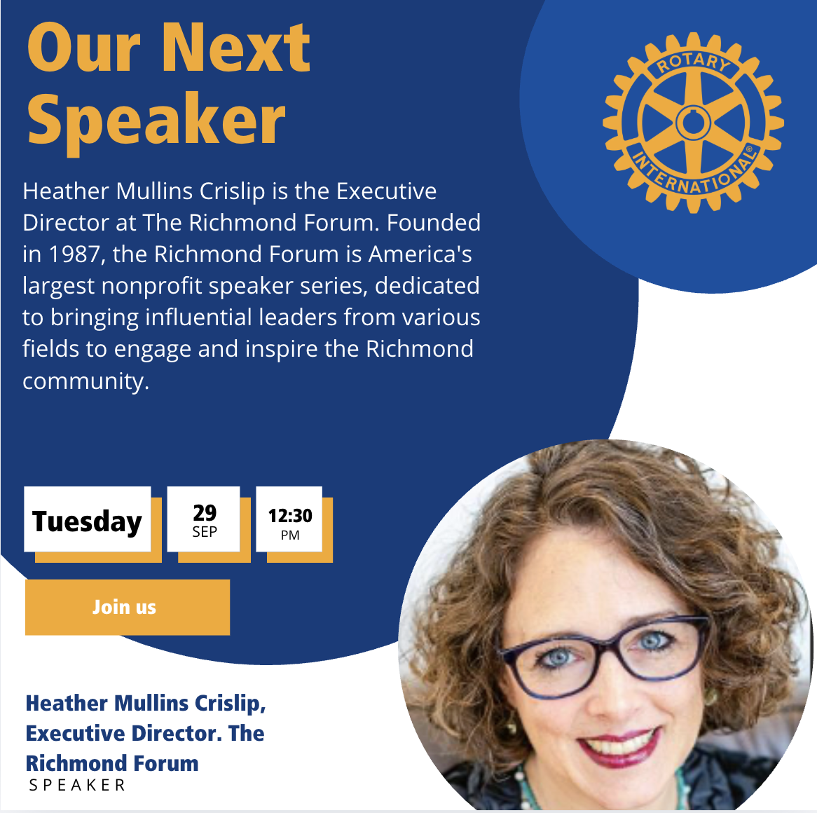 Our Next Speaker 