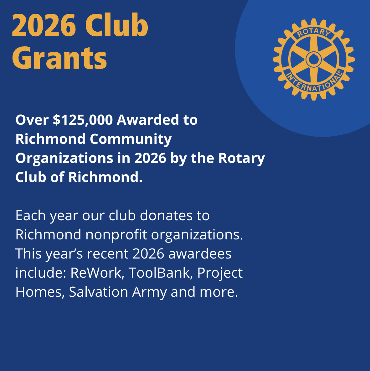 2026 Club Grants