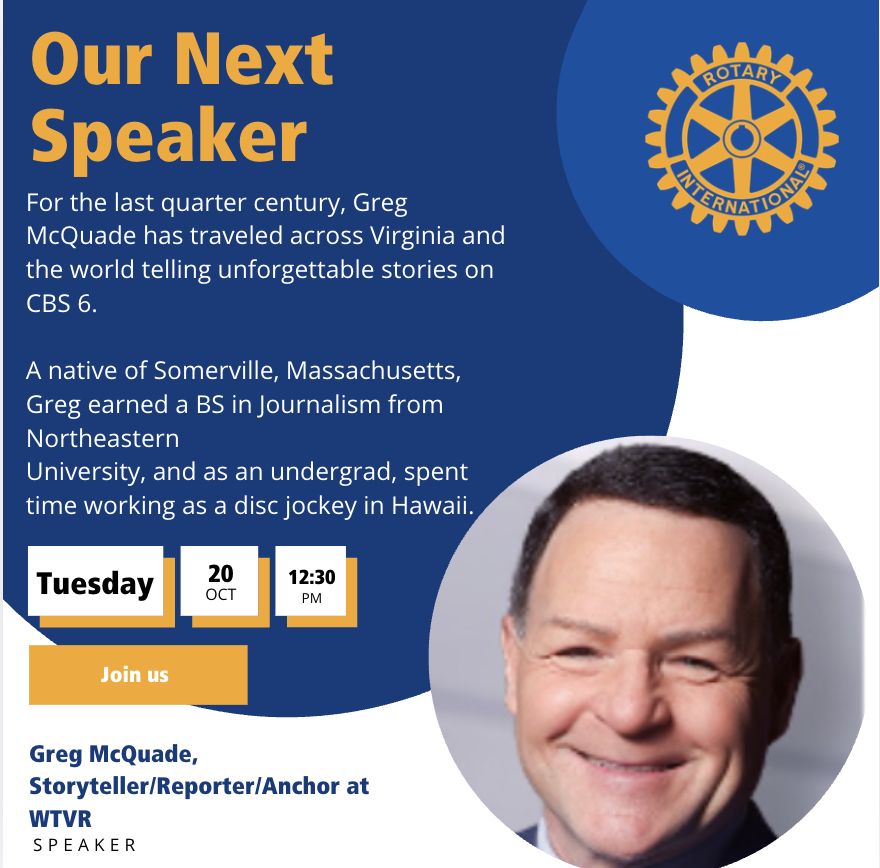 Our Next Speaker