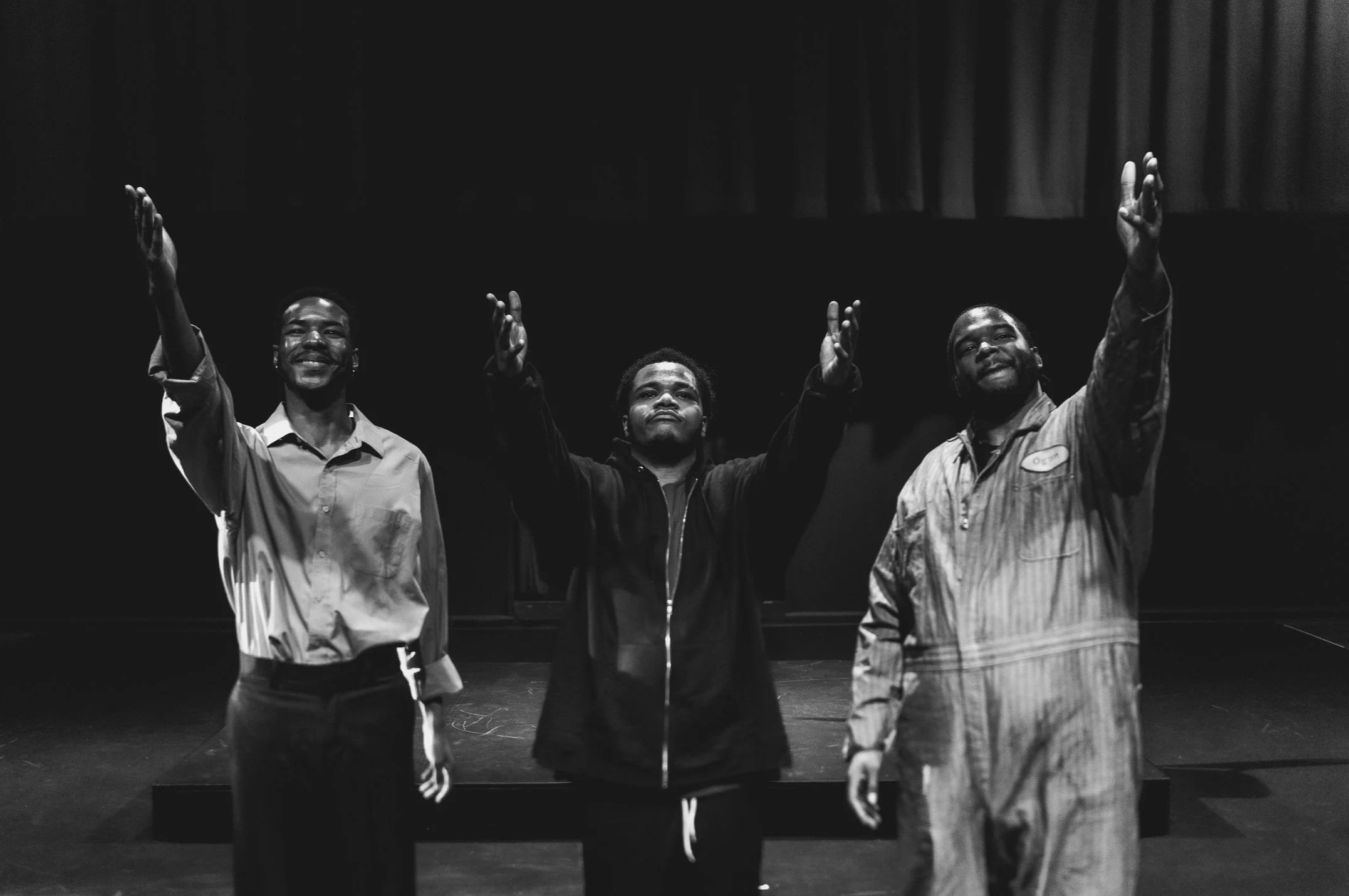 The cast of 
"The Brothers Size" 2026