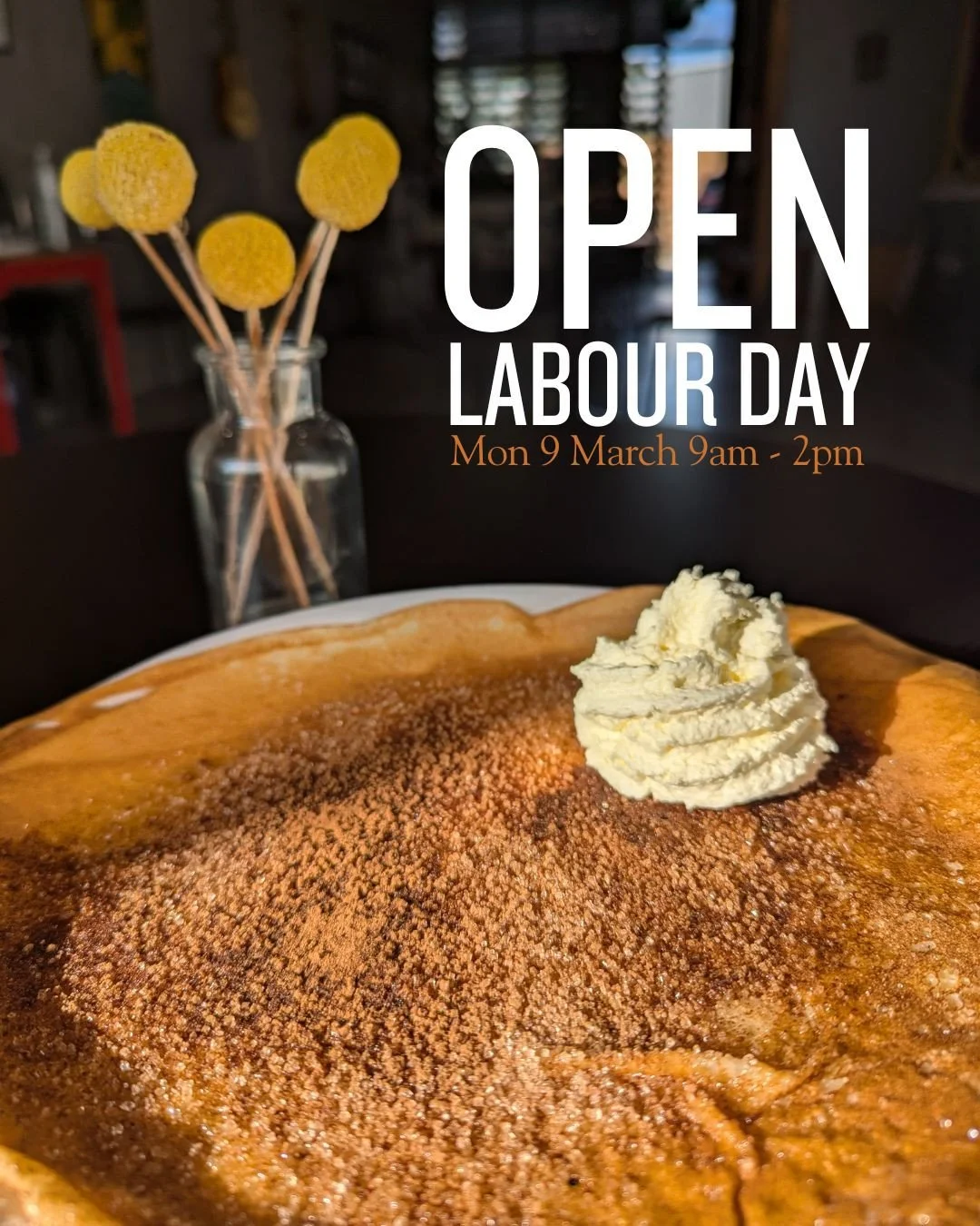 We&rsquo;re open this Monday 9 March for the Labour Day public holiday ✨⁠
⁠
If you&rsquo;ve got the day off, come and spend it with us.⁠
Fresh cr&ecirc;pes, crisp galettes, Seven Seeds coffee and a table that feels like home.⁠
⁠
We&rsquo;ll be open f