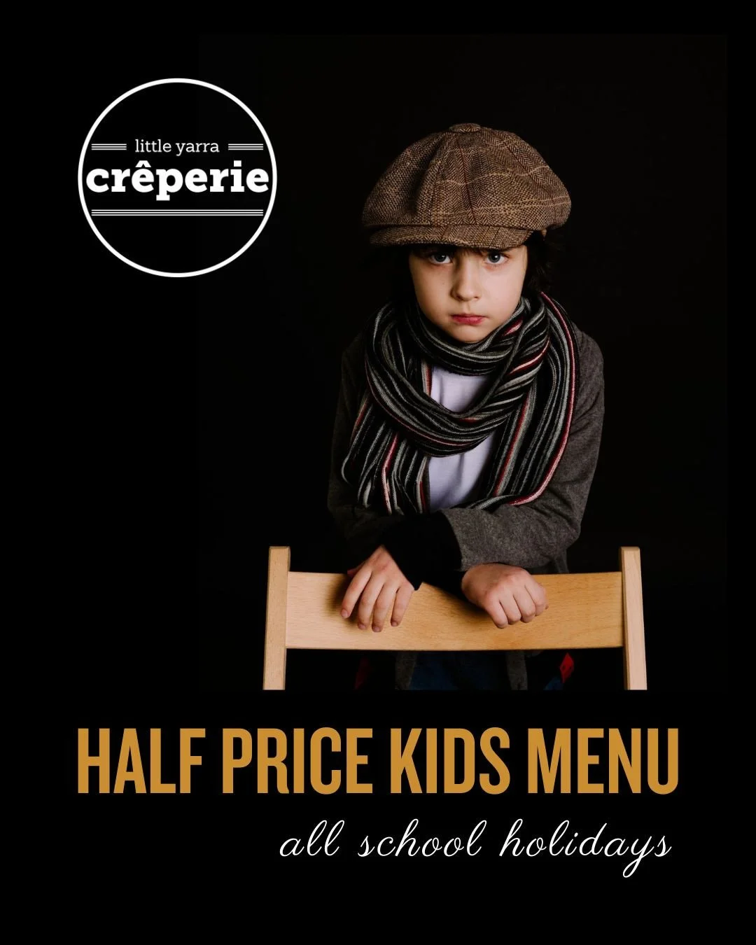 They&rsquo;re not angry&hellip; just haven&rsquo;t had a cr&ecirc;pe yet.⁠
⁠
School holidays should be filled with buttery, chocolatey, joy-filled cr&ecirc;pes &mdash; not faces like this. The good news? Our kids menu is HALF PRICE for all little foo