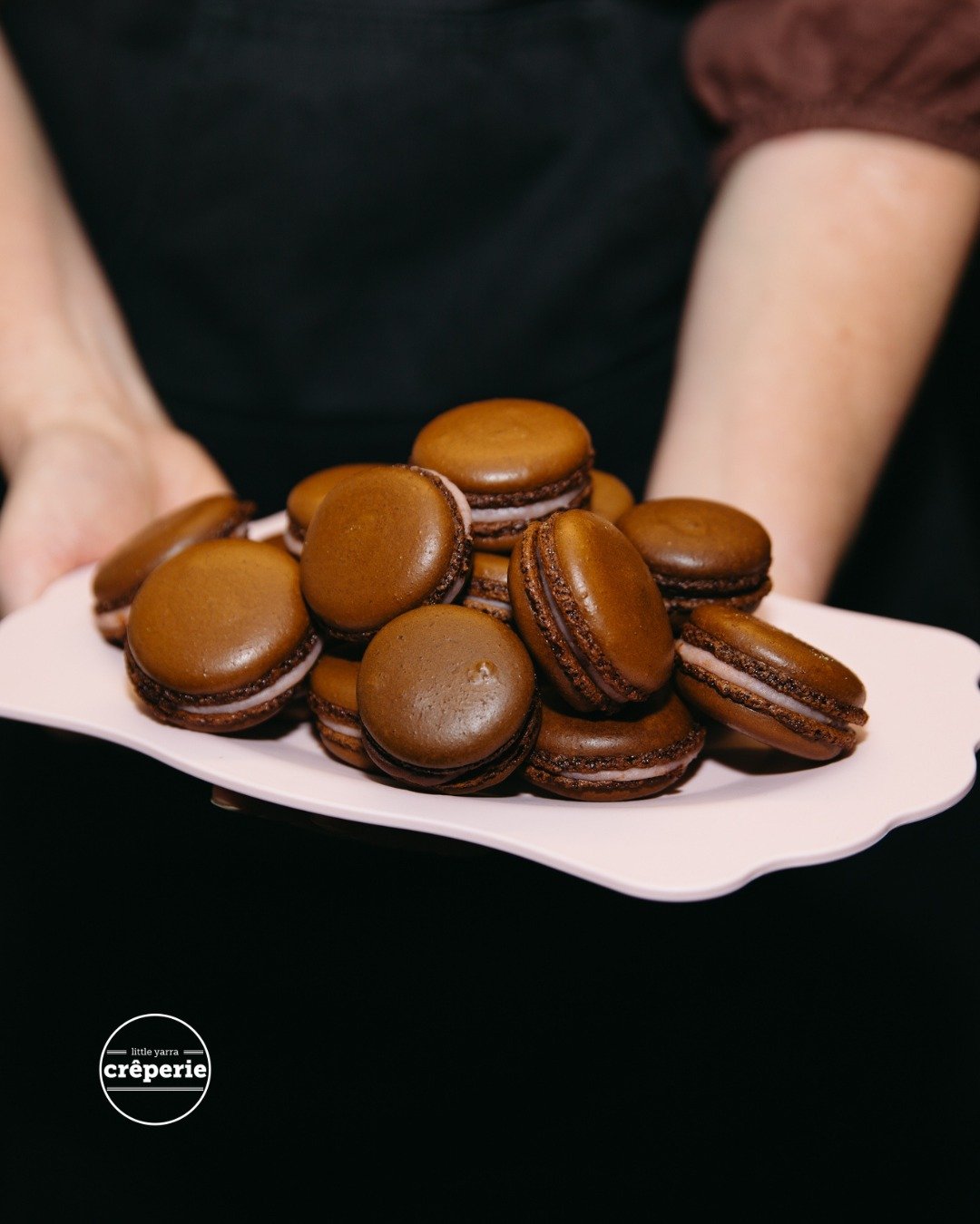 A little extra sweetness to elevate your event.

Our French macarons are available as an optional add-on to complement your cr&ecirc;pe catering package. Delicate, indulgent and beautifully crafted, they add a refined touch your guests will truly app