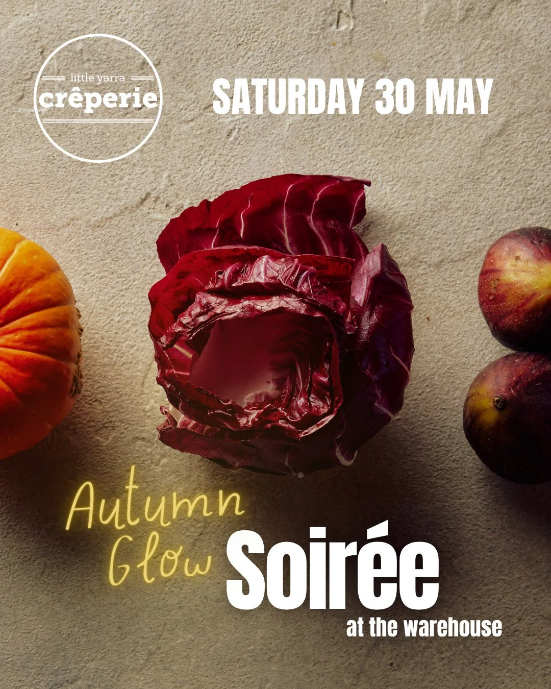 As autumn fades and the nights grow cooler, we&rsquo;re gathering for an intimate evening of French dining at the Little Yarra Cr&ecirc;perie Thornbury Warehouse.⁠
⁠
Set inside our relaxed and welcoming warehouse venue, Autumn Glow Soir&eacute;e is d