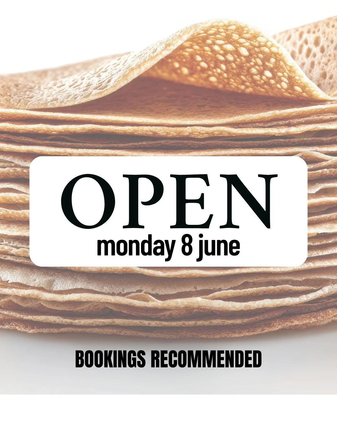 King&rsquo;s Birthday plans? We&rsquo;re OPEN at the warehouse this Monday 8 June from 9am&ndash;2pm.⁠
⁠
Join us for sweet cr&ecirc;pes, savoury galettes, Seven Seeds coffee and more for a relaxed public holiday breakfast or lunch.⁠
⁠
📍 Little Yarra