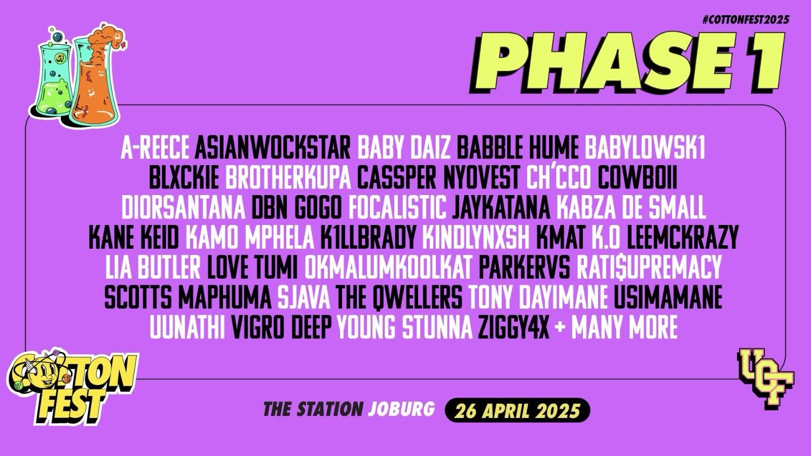 GET READY!!! COTTON FEST REVEALS PHASE ONE ARTIST LINEUP