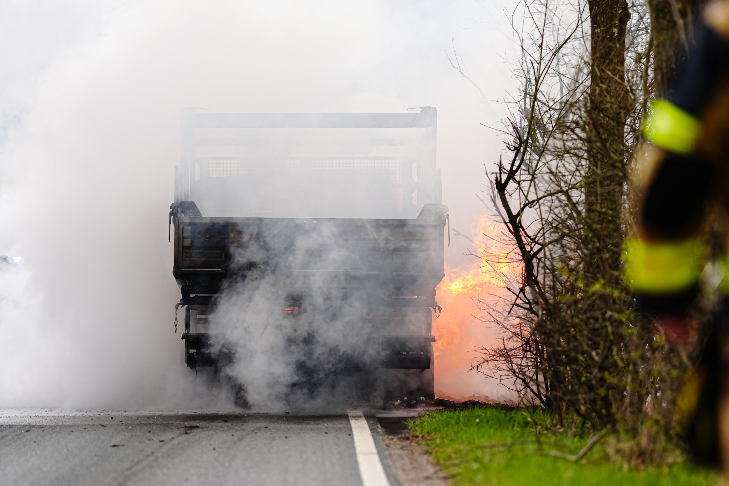 LKW-Brand in Ahrensburg
