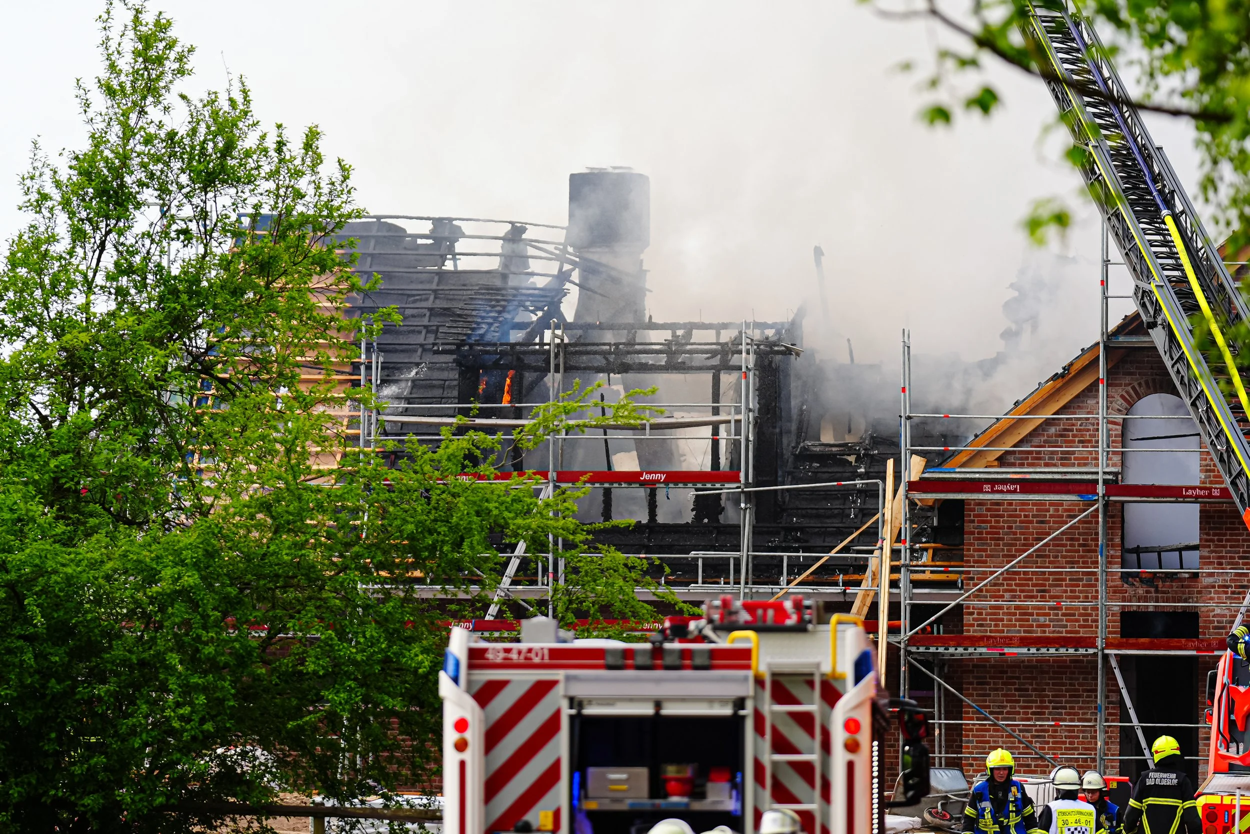 Gebäudebrand in Travenbrück