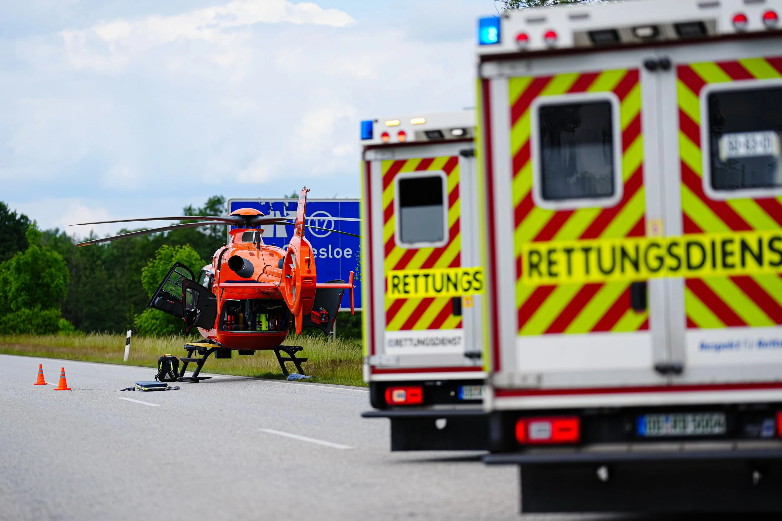 Verkehrsunfall auf A21