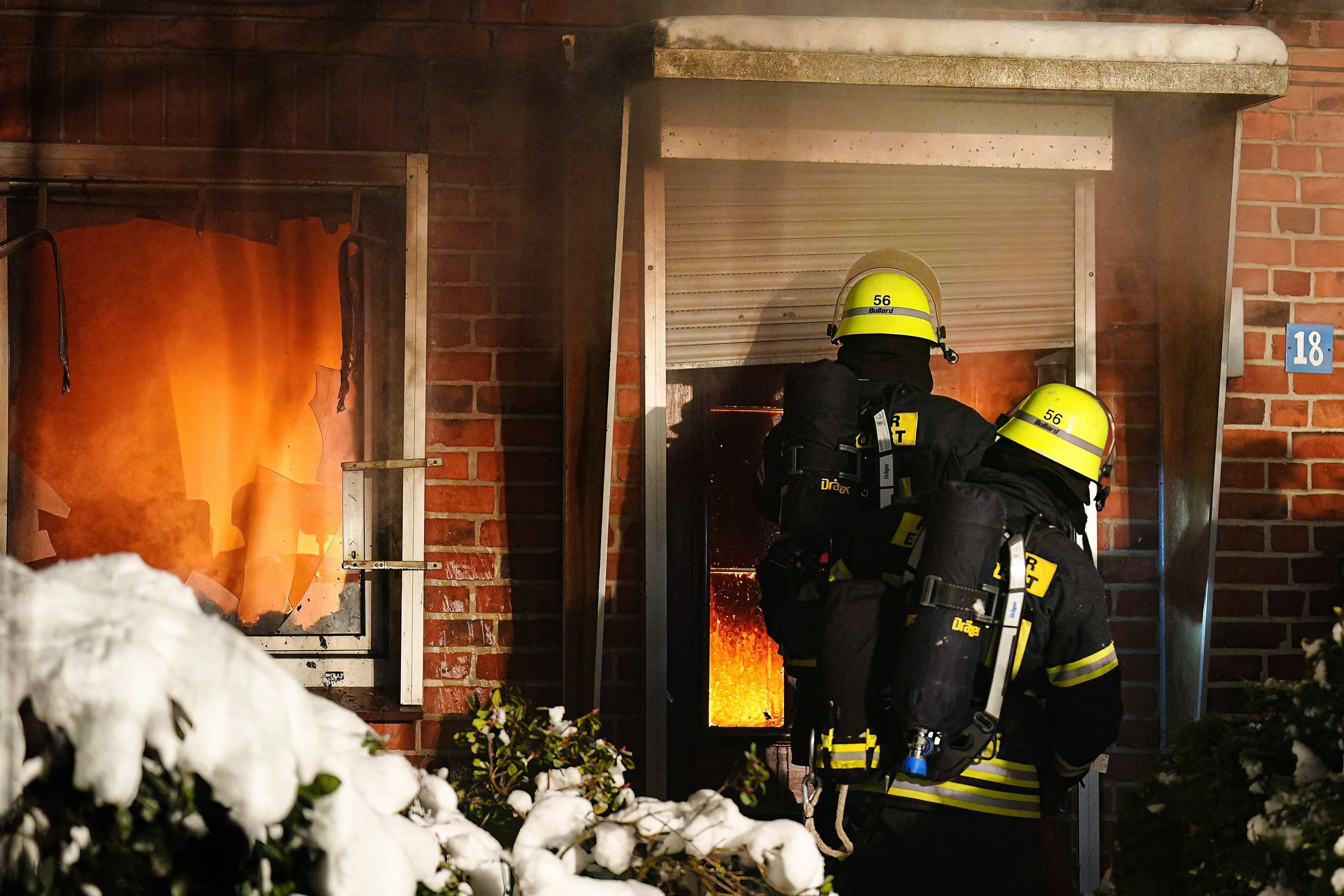 Gebäudebrand in Bargfeld-Stegen