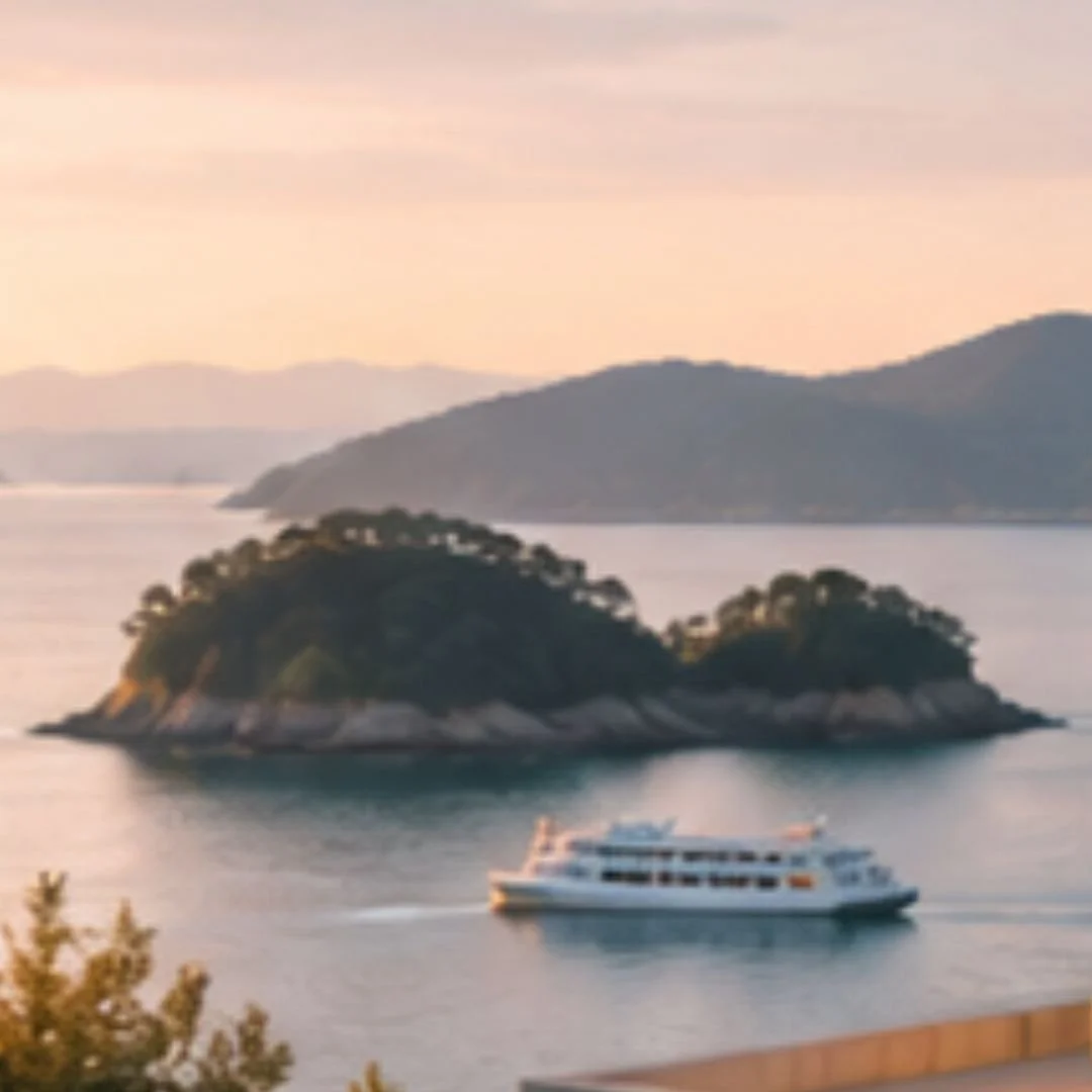 Seto Inland Sea islands and ferry showcasing Japan beyond the usual route