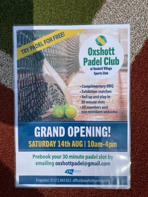 Padel Courts opening - 14 August!!
