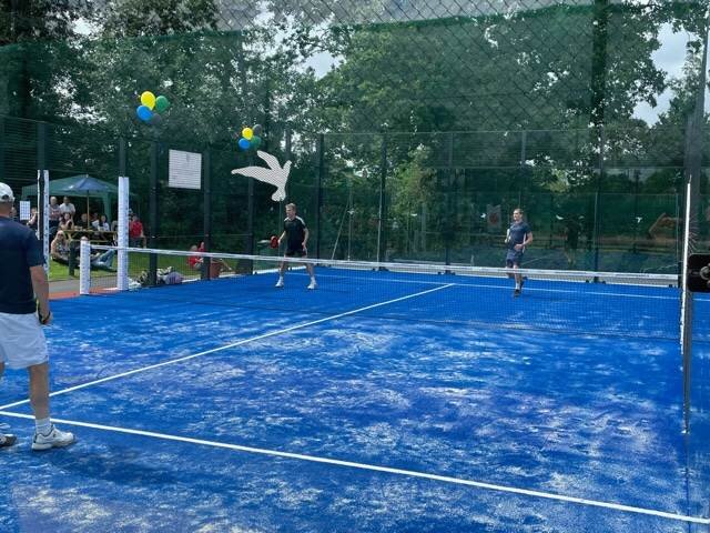 Andrew Castle opens new Padel tennis courts at Oxshott
