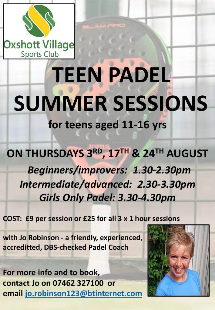 Teen Padel Summer Sessions