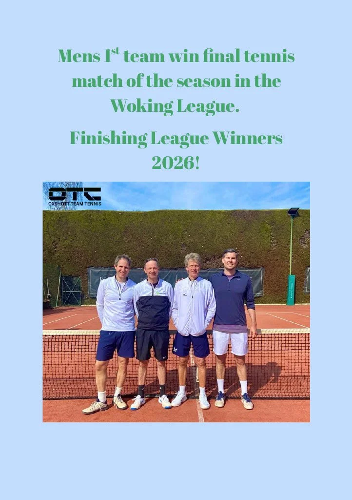 Woking Tennis League Champions Once Again!