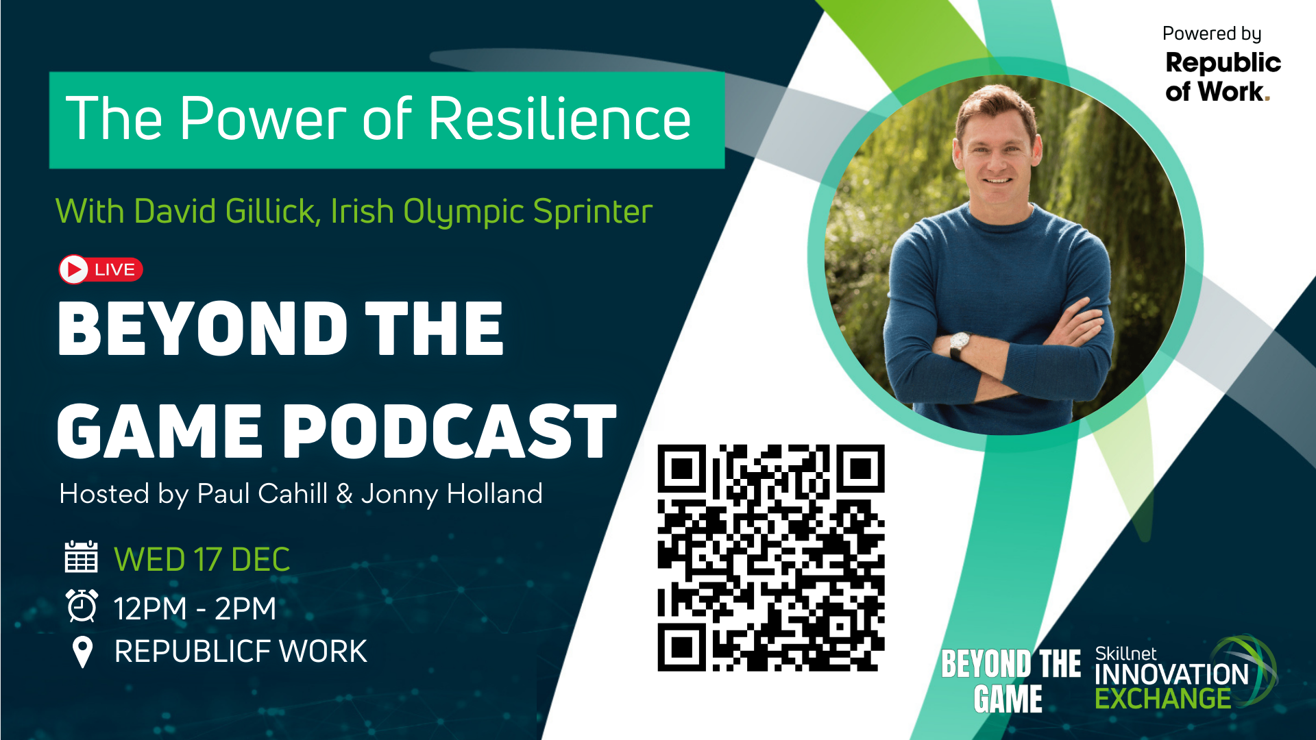 Beyond the Game Live Podcast Recording with David Gillick, Irish Olympic Sprinter 