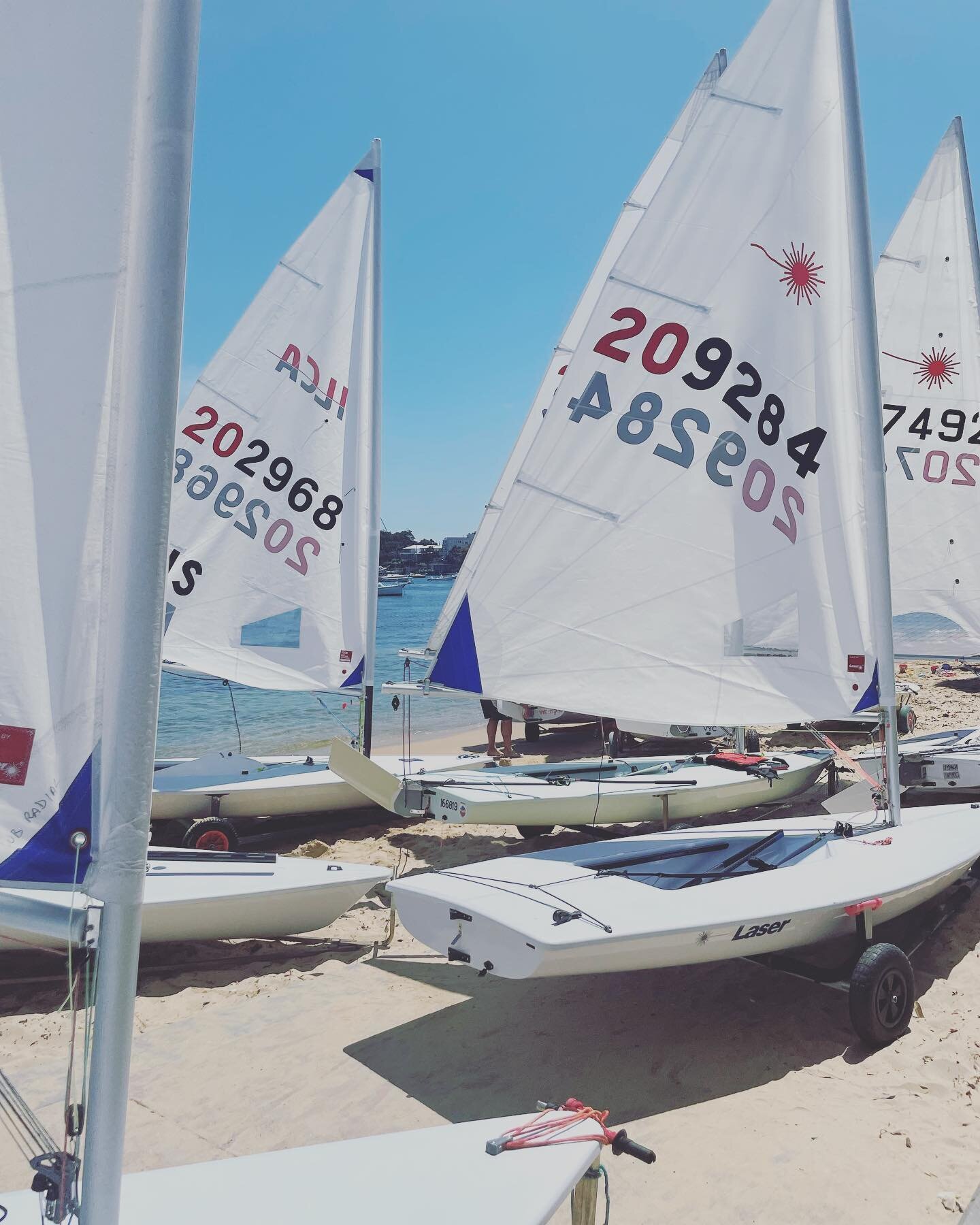 And we&rsquo;re racing! 

The 20/21 season has kicked off with a record fleet of nearly 40 Lasers all competing for the opening race series &lsquo;Tink &amp; Furball Cup&rsquo;

Big thanks to @field_to_fork for getting behind this race and providing 