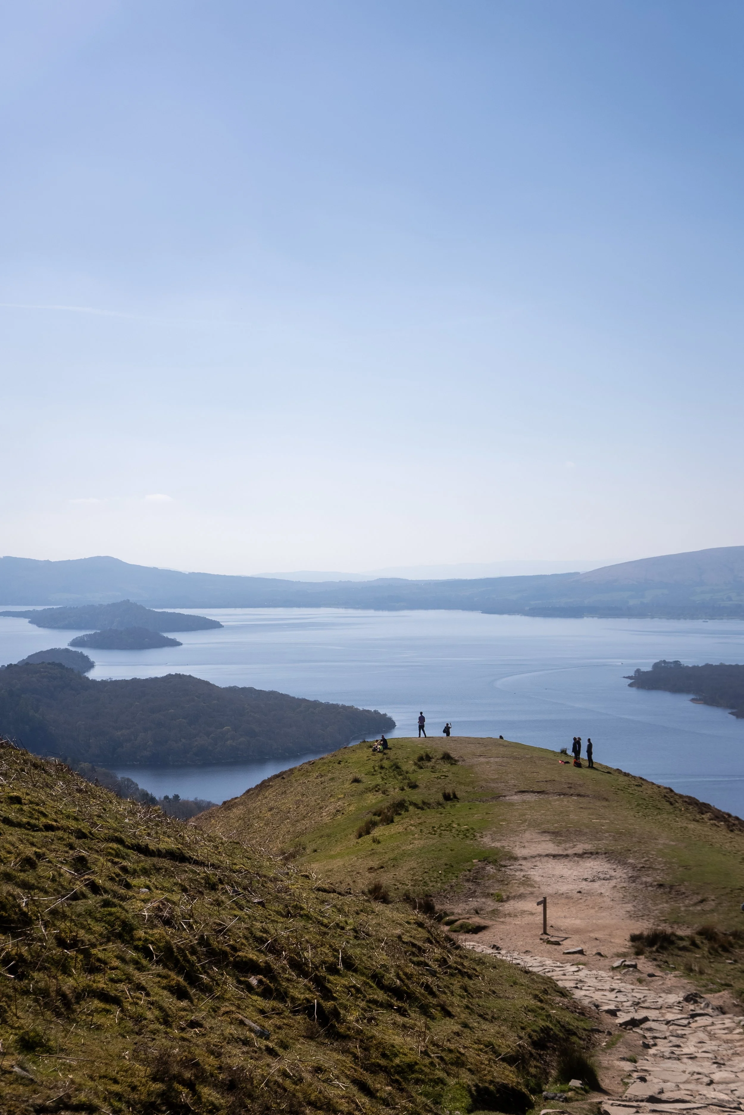 Part of the West Highland Way, a view from Conic Hill over Loch Lomond