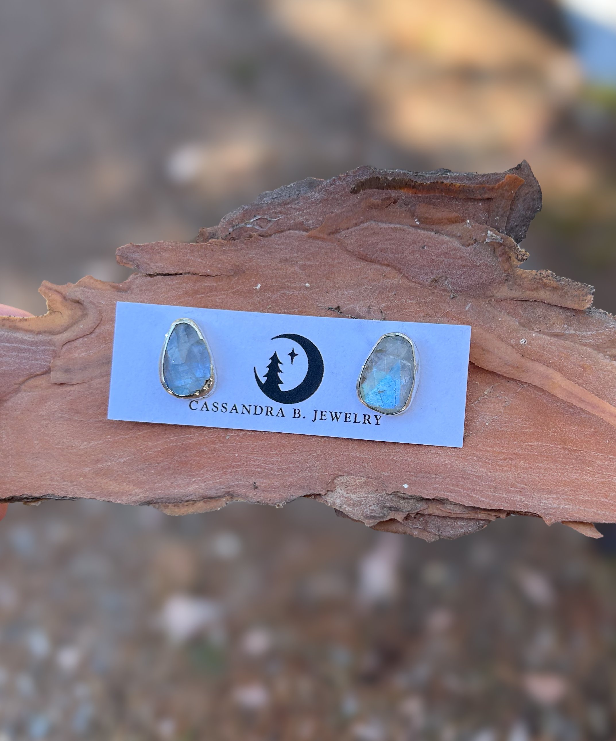 MOONSTONE STUDS