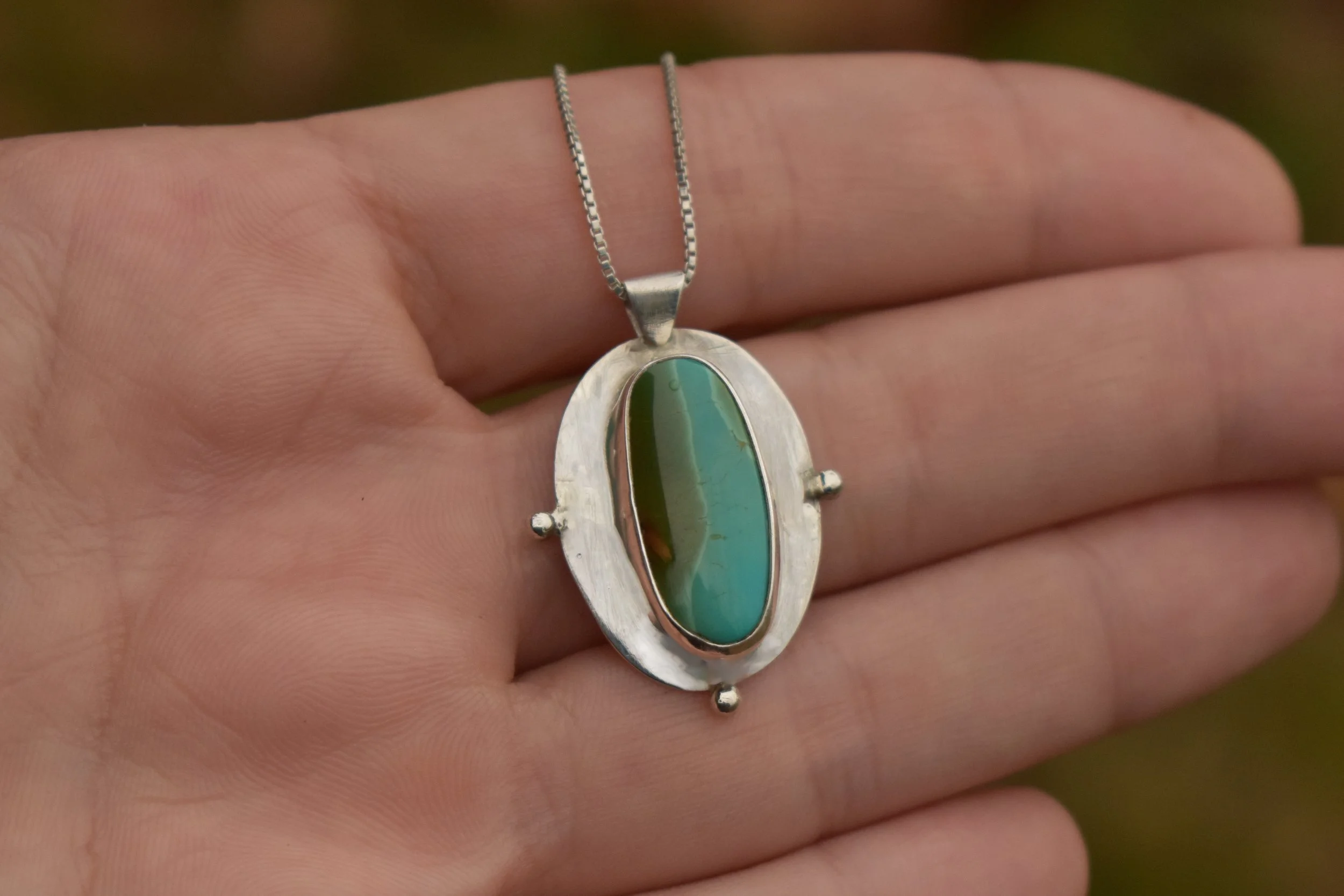 Turquoise Sterling Silver Pendant