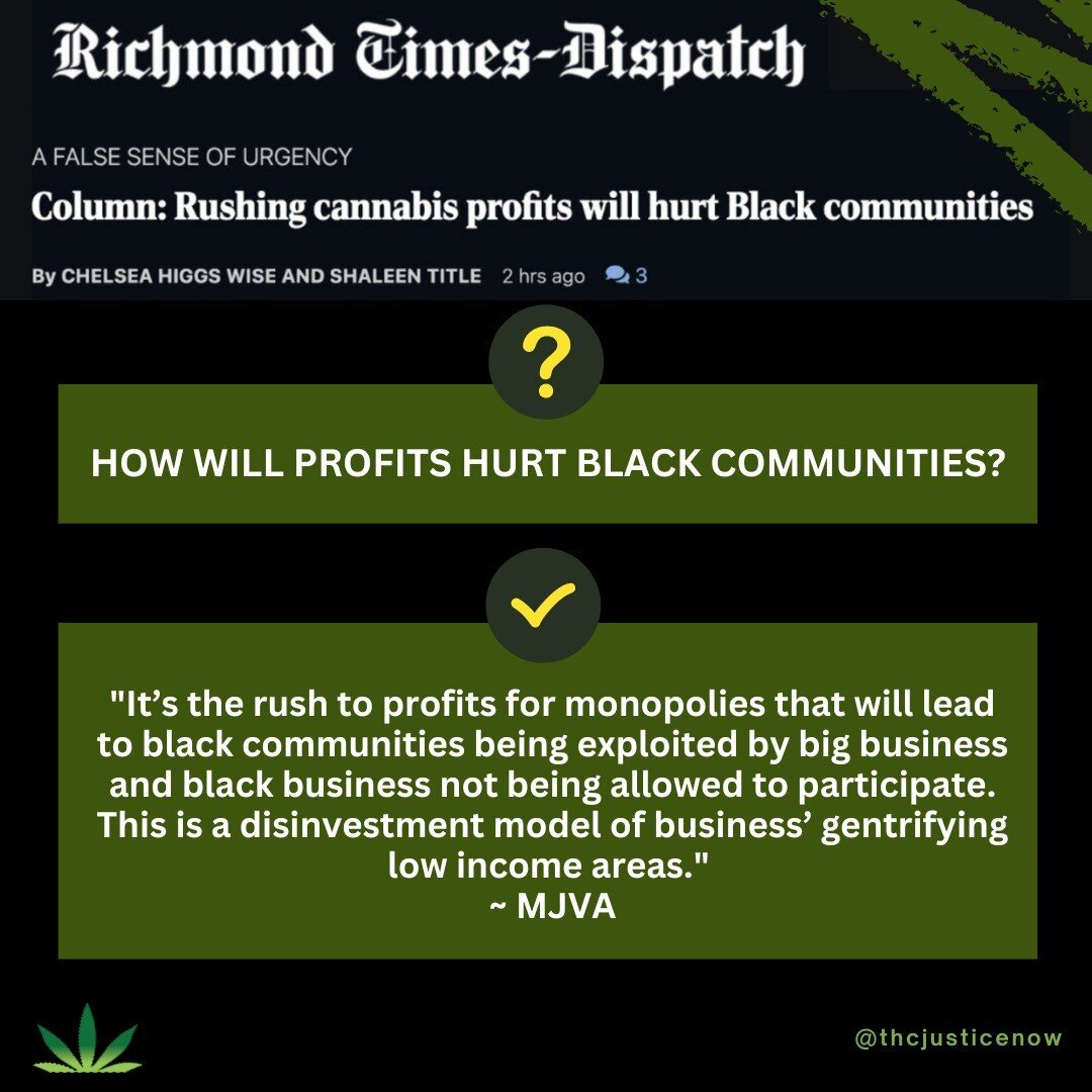 It's #blackhistorymonth

Here's a #recap Q&amp;A from our comment section for post 

&quot;A False Sense of Urgency
Column: Rushing cannabis profits will hurt black communities&quot;

You (@zaycrzyent) asked 'How?'

Here's why:
&ldquo;From 2010&ndash