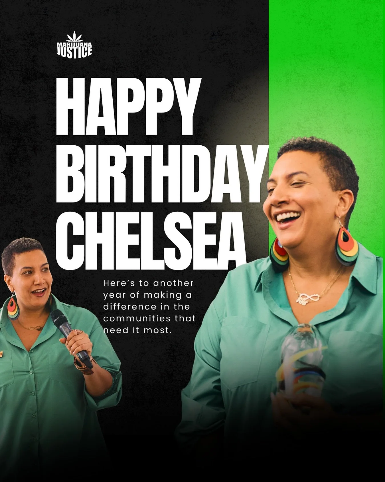 Happy Birthday to our Executive Director, @chelseahiggswise 💚

Six years ago, you set out to change the future of cannabis in Virginia and today, the state stands on the edge of the retail market you continue to fight so hard to make equitable and f