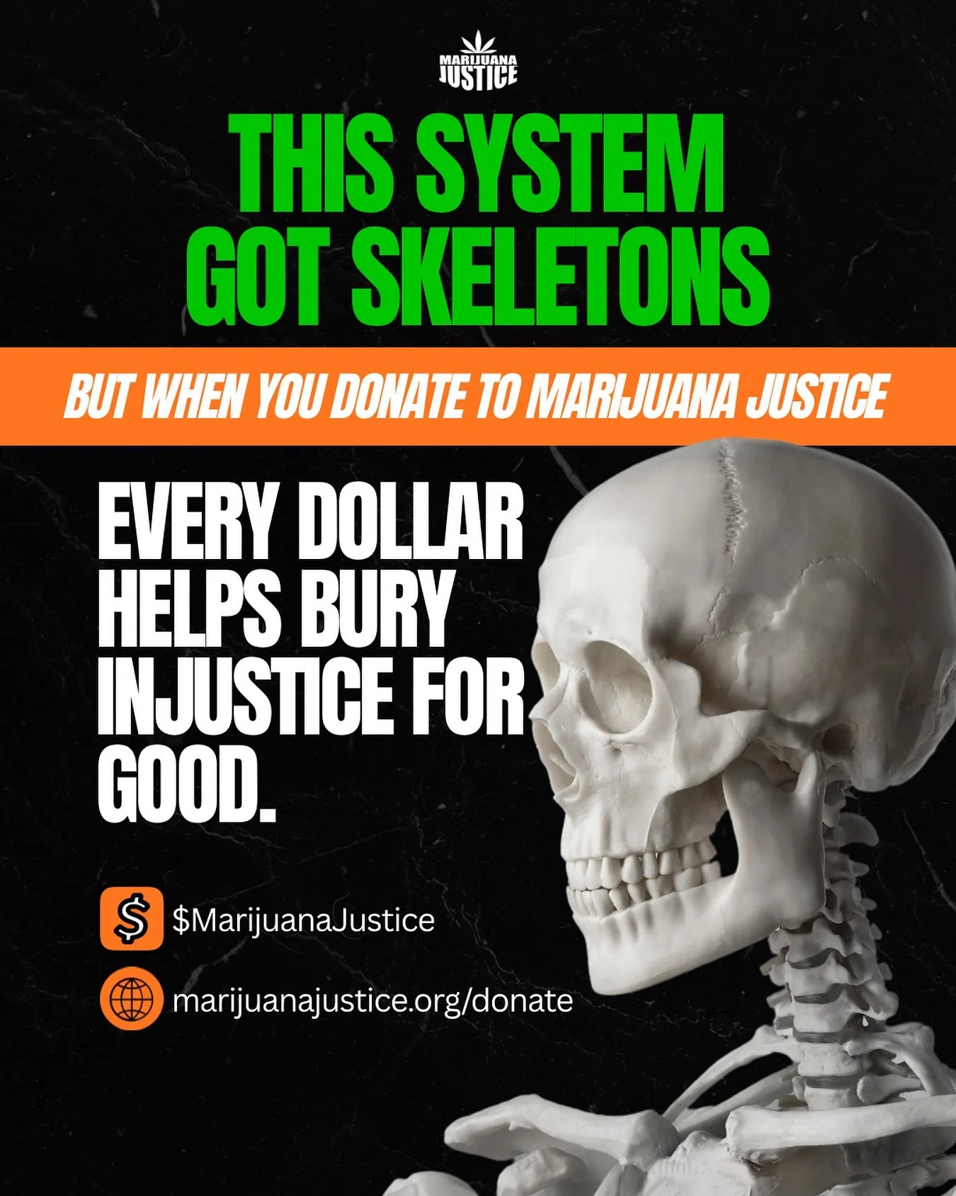 There are still skeletons hiding in Virginia&rsquo;s system and they look like outdated laws, unjust policies, and the lingering ghosts of the drug war.

This spooky season, help us bury them for good by donating to Marijuana Justice. Every dollar he