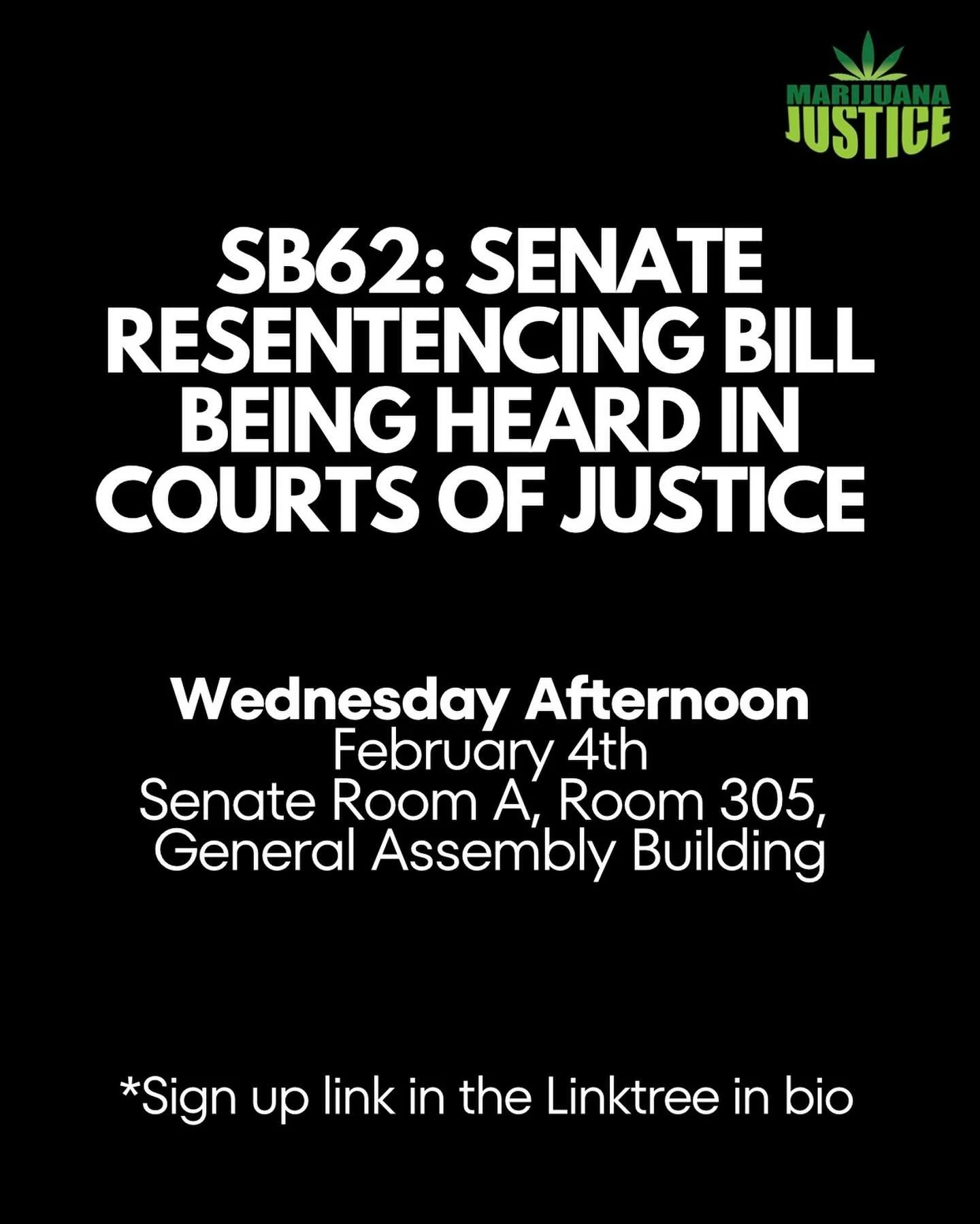 The committee will convene 30 minutes after the House chamber adjourns. Sign up for virtual testimony no later than 30 minutes before the hearing.

As the Courts of Justice Committee considers SB62 Resentencing, we urge lawmakers to prioritize fairne
