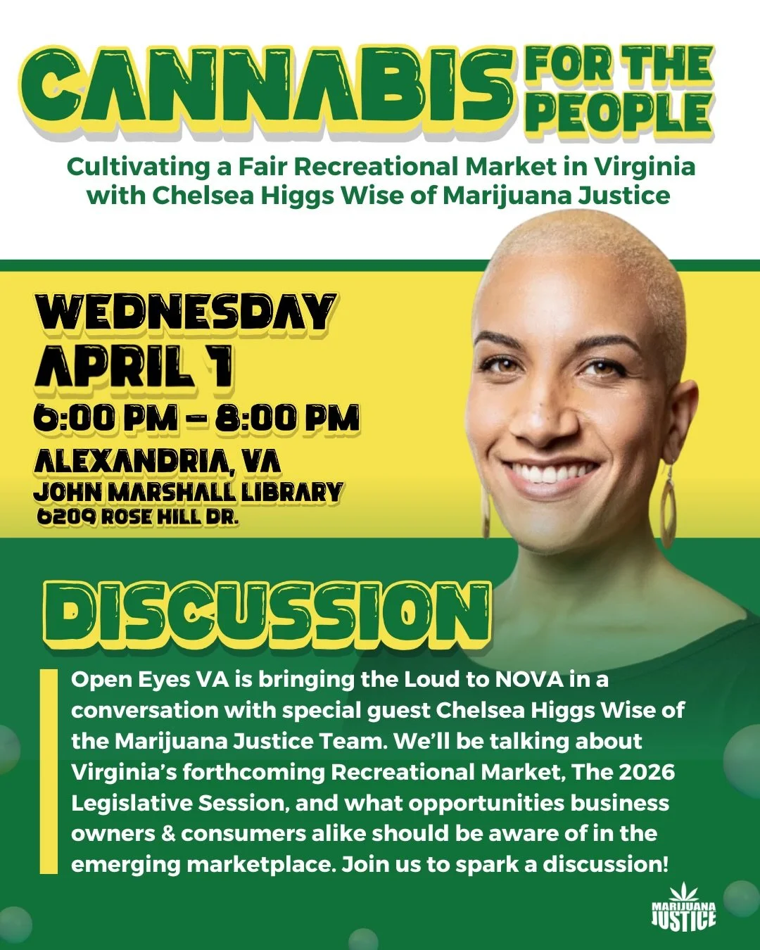 🚨NOVA FRIENDS! Join us to spark a discussion!

➡️Virginia&rsquo;s forthcoming Recreational Market
➡️The 2026 Legislative Session
➡️What opportunities business owners &amp; consumers alike should be aware of in the emerging marketplace.