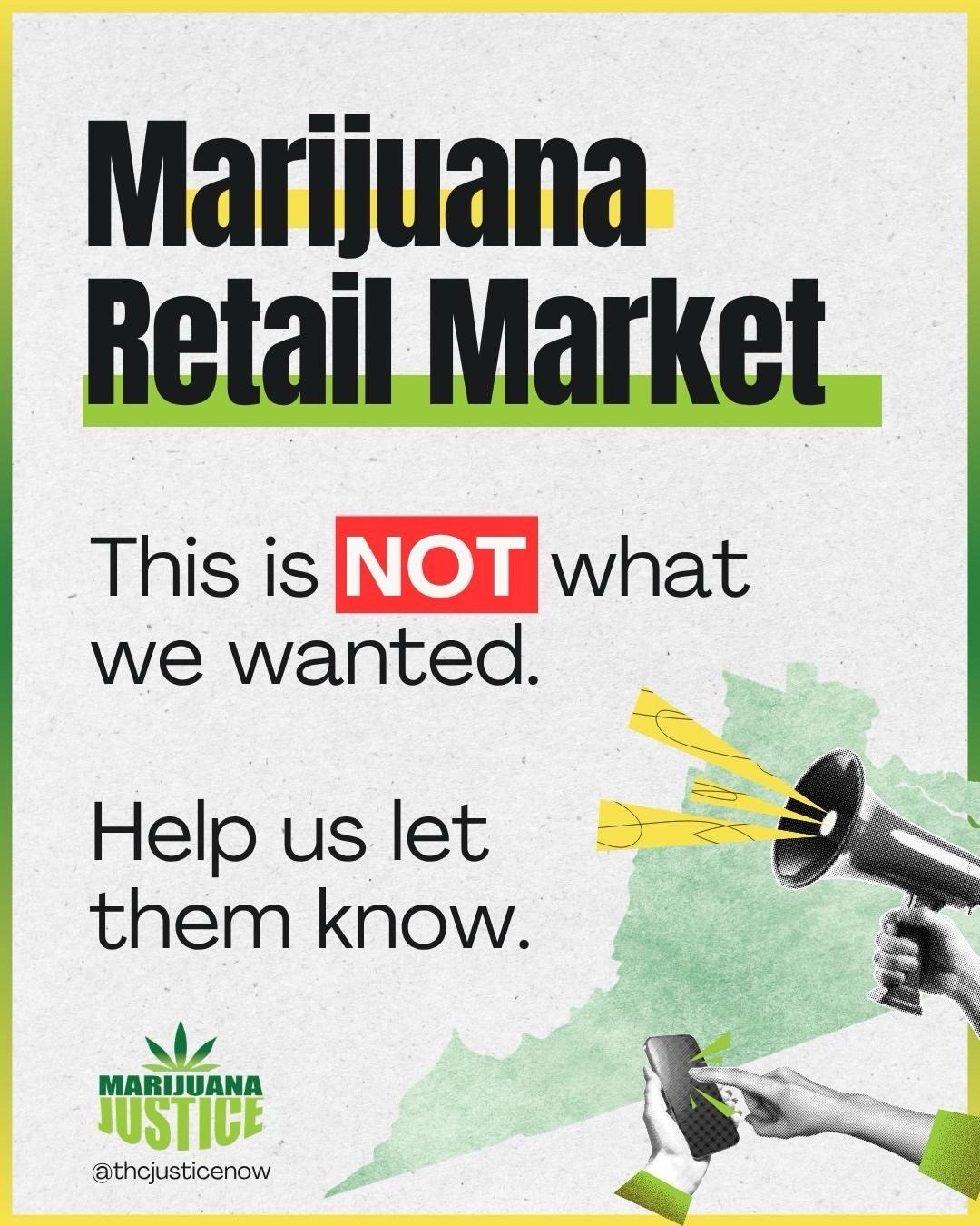 Virginia deserves real legalization, not a War on Drugs remix. Tell your reps: fix SB542/HB642, reject the Governor&rsquo;s amendments.