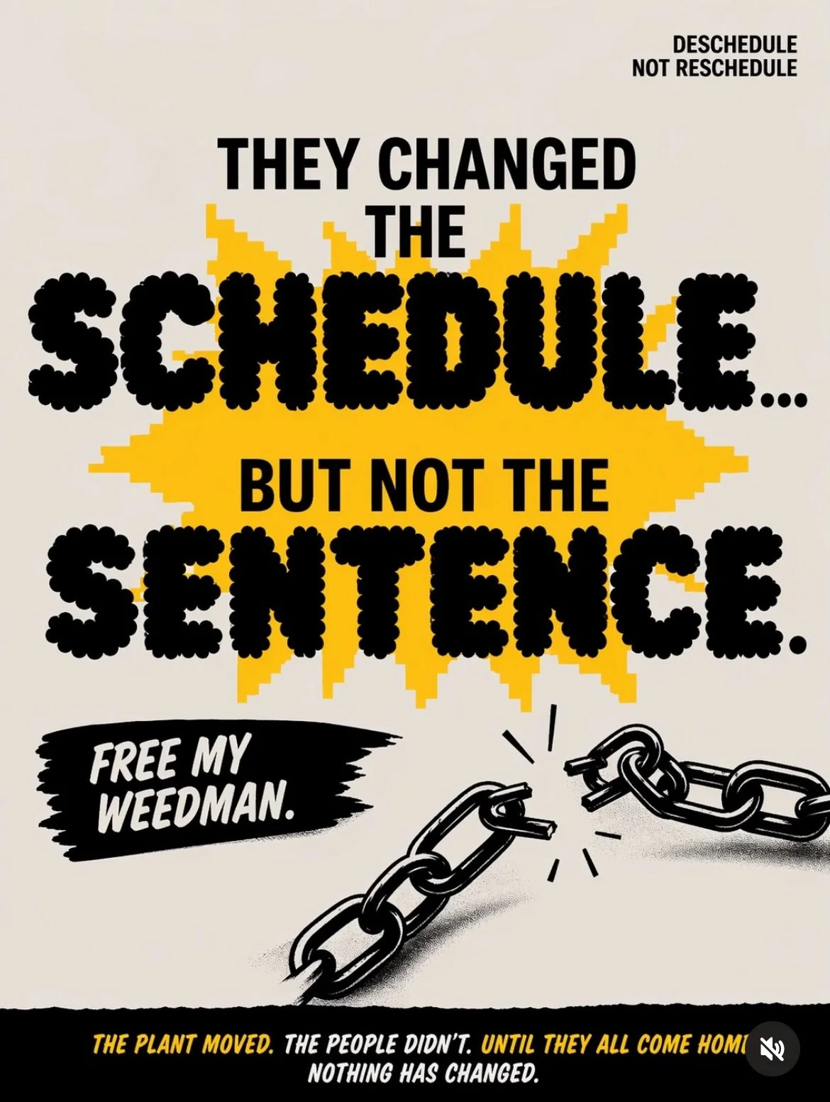 Repost: @freemyweedman 
The plant move. The prisoners didn&rsquo;t.
Until the all come home the fight continues.