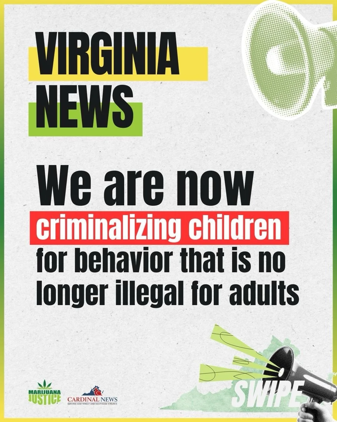Virginia, we still have work to do.
Stay connected! Read the latest from @chelseahiggswise &amp; @valerie.slateresq ! Subscribe today at our website!