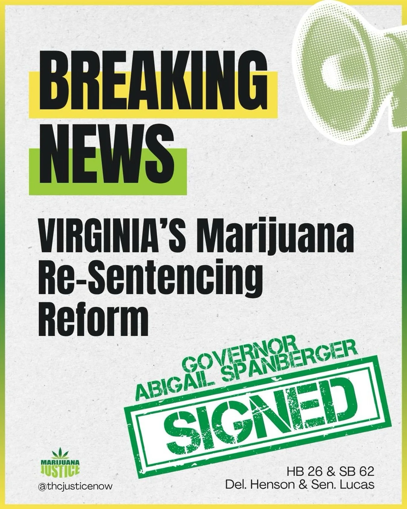 Today, we celebrate the work it took to get here to support the over 1200 people that can receive relief from this bill. People still incarcerated and on probation for past offenses will now have more opportunities for freedom. Virginia is still awai