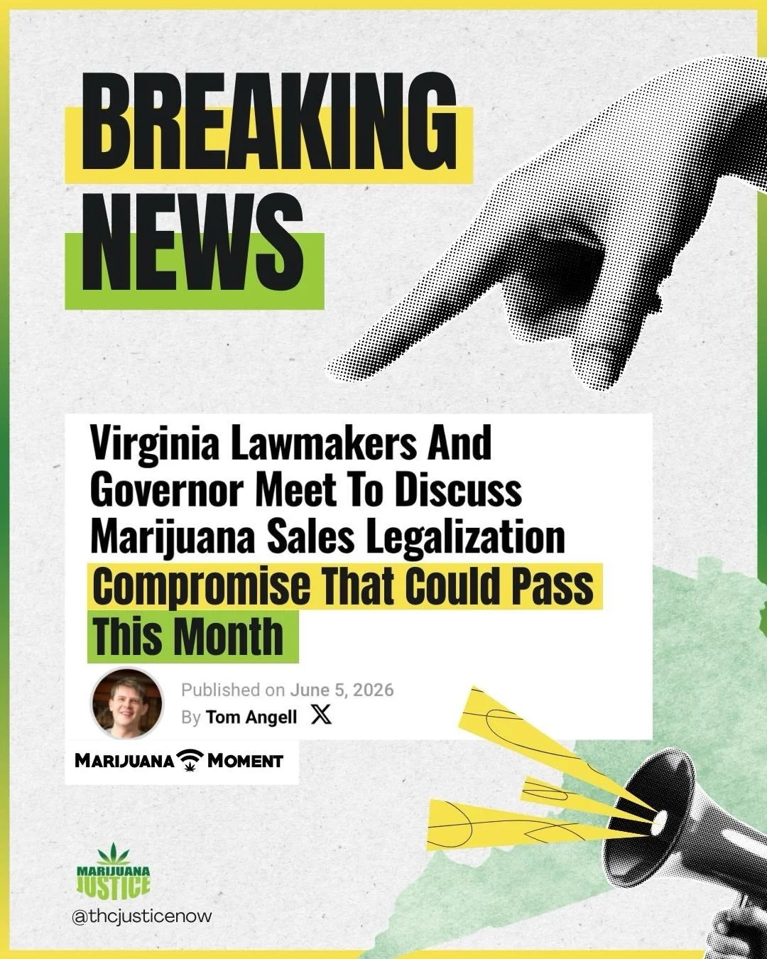 BREAKING NEWS: Retail Cannabis Market might be back on the menu in Virginia! 👀 STAY TUNED!