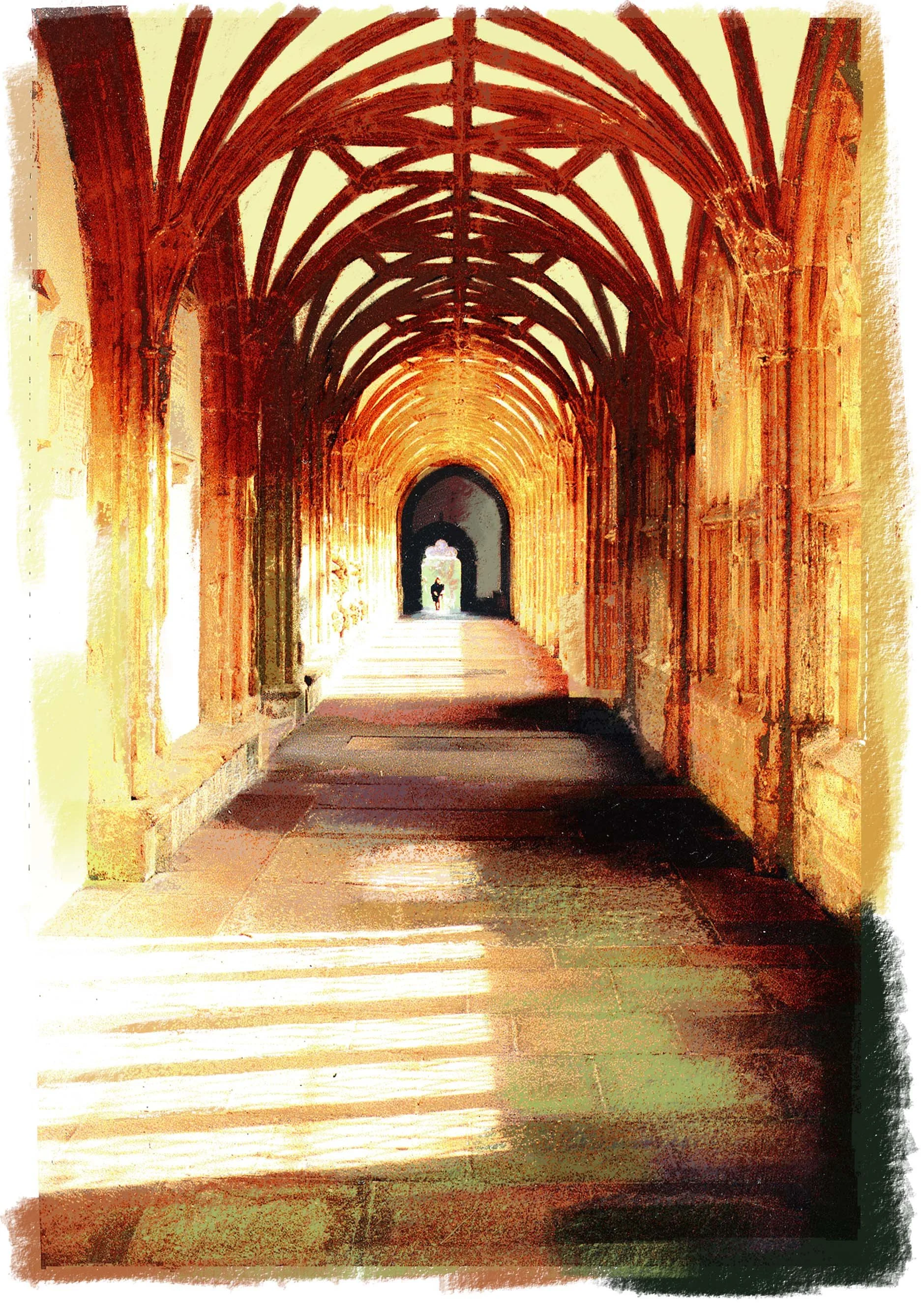 LACOCK ABBEY CLOISTERS WILTSHIRE