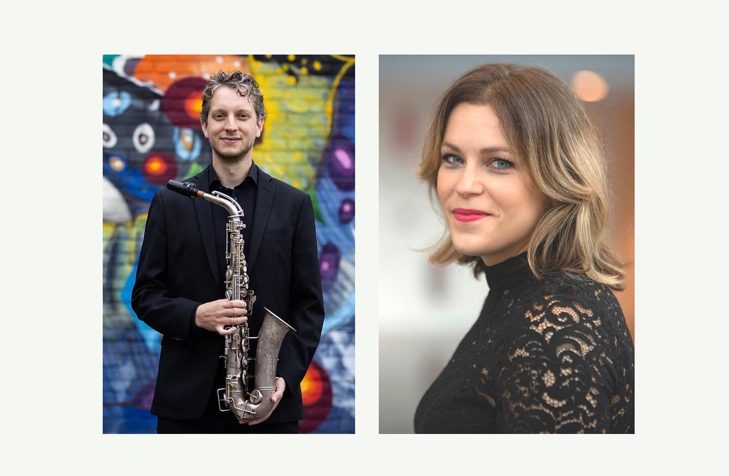 Our next concert is a program centered around Folk Music and is sure to put you in a summer mood! 

@star_sax and @thisismichellelynne continue their 5 year collaboration with this new program to finish off the season at Opus 16 Concerten! 

Works by