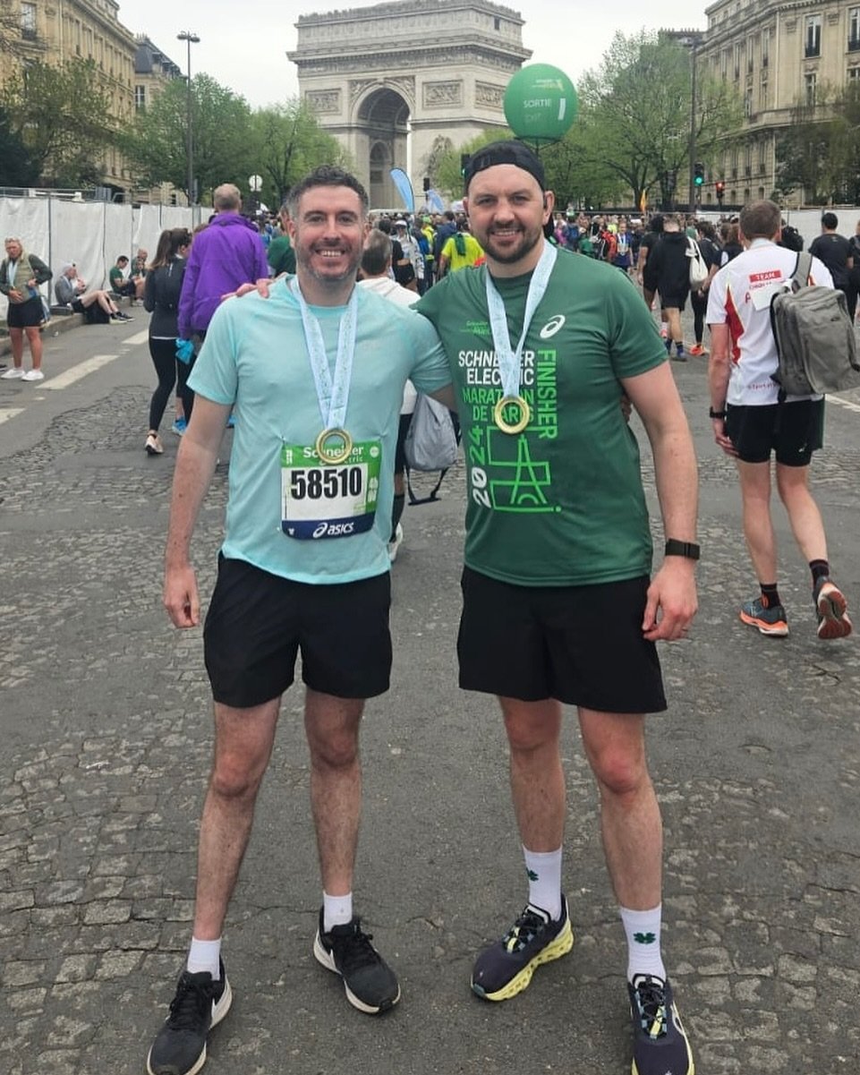 🇫🇷 Paris Marathon ⚜️
Well done @mkenna55 and @danwkissane 

We&rsquo;re prepping individuals and groups for Marathons throughout 2024 but we&rsquo;re particularly looking forward to @dublinmarathon and @maratonvalencia .

Interested in getting invo