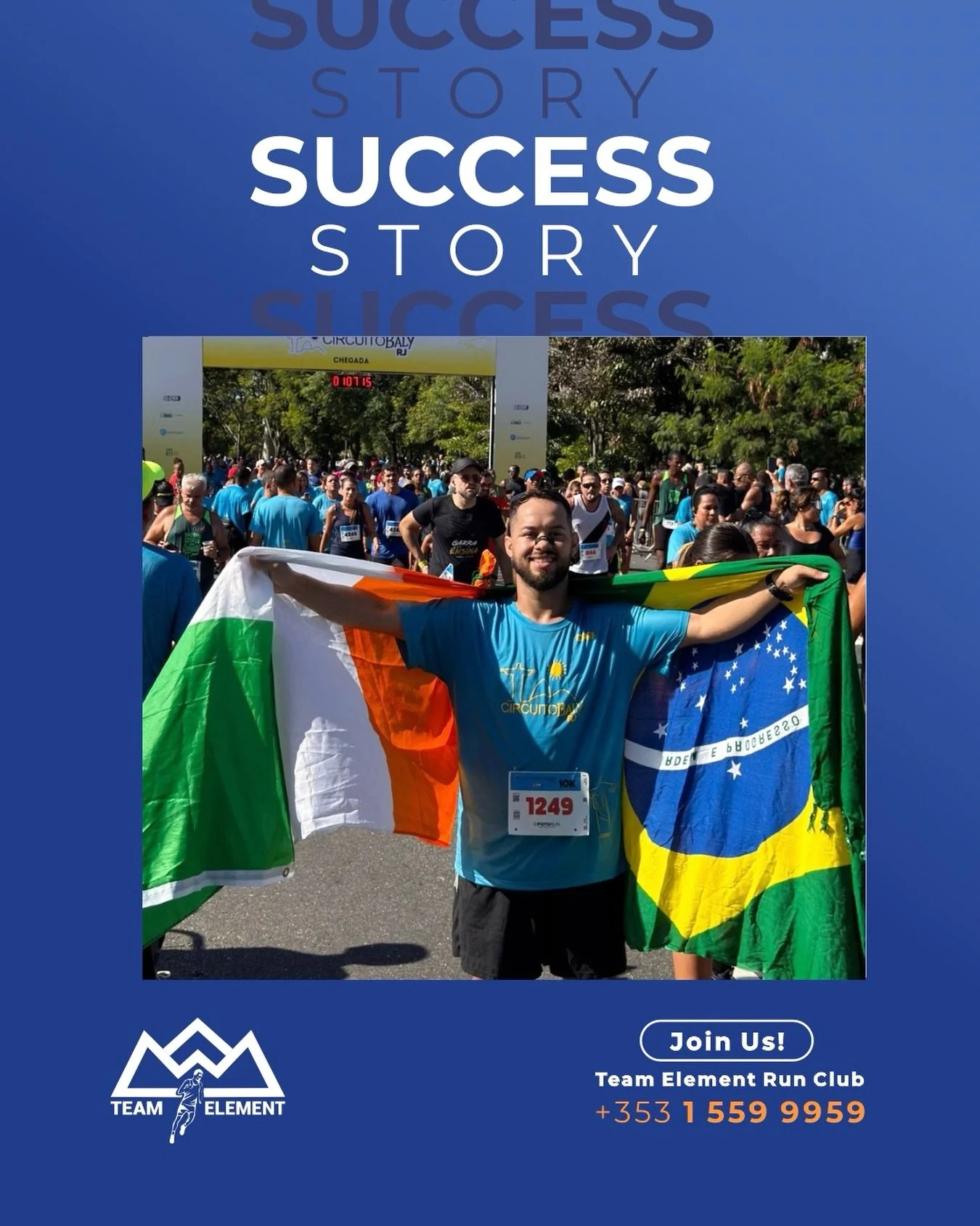 Rennan Almeida First 10K event training with Team ELEMENT 💪

Whilst enjoying his holiday with his family, Rennan completed successfully a 10k Race at 33&deg;C 🥵 in Rio just before the festive weeks started. 💪

Congratulations for the achievement R