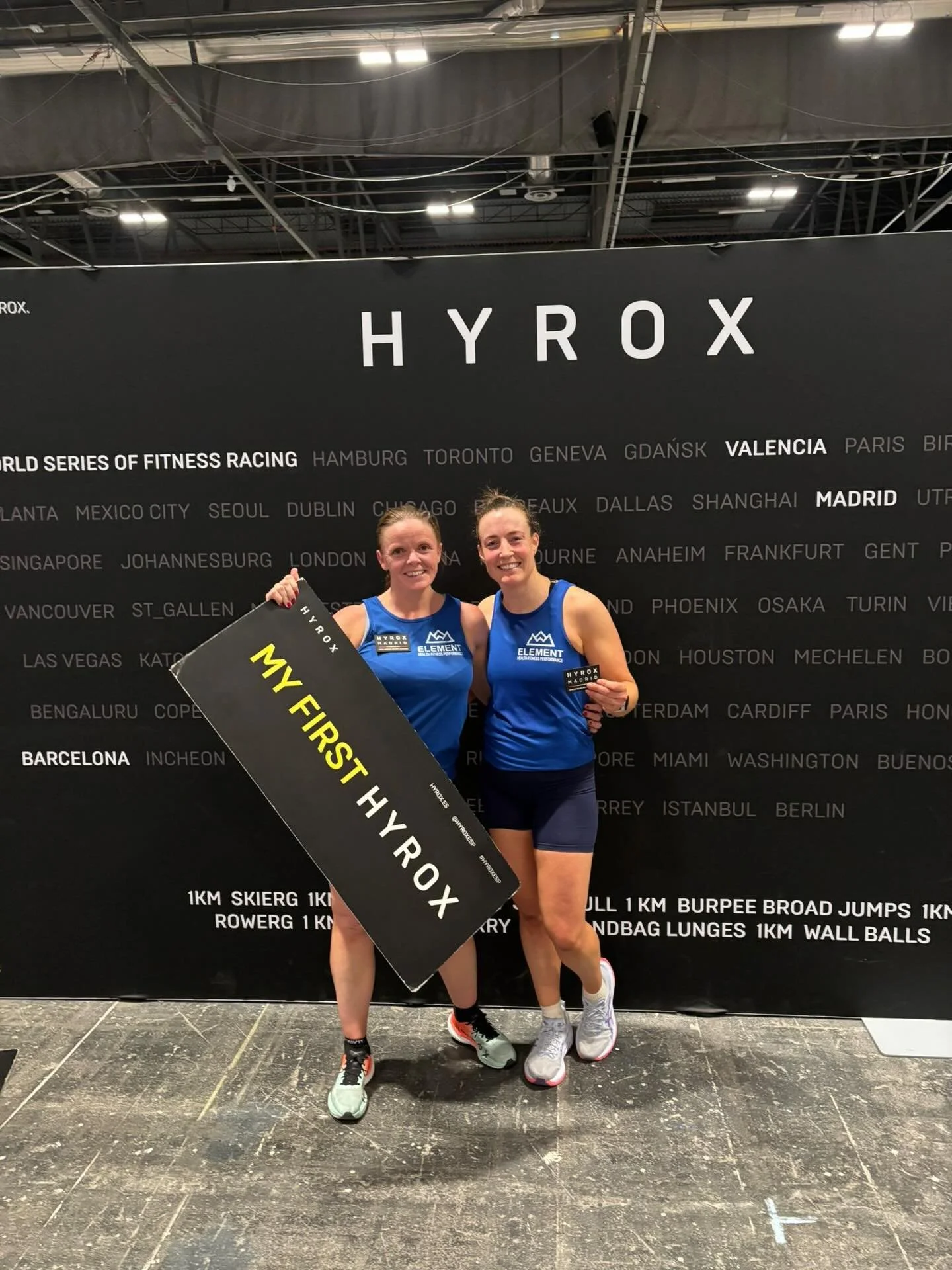 Team ELEMENT @hyroxworld 

Over the last few weeks we&rsquo;ve had members take on Hyrox Dublin &amp; Hyrox Madrid. 

🏃🏻&zwj;♂️For almost all of them, they&rsquo;ve competed in these events off the back of great consistent running all year.

Huge c