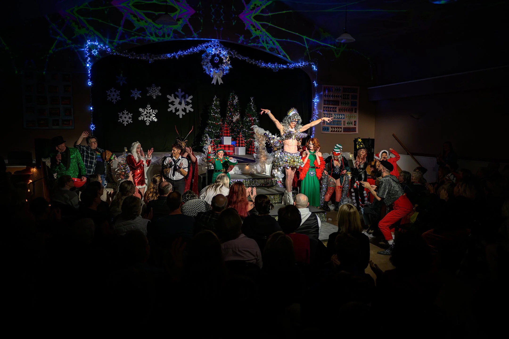 Drag Christmas Special, 2024, Tippy Gourley, JEMS, Amos and Julia Ward Theatre, Jay, NY