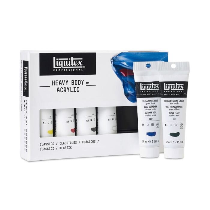 Liquitex Heavy Body 6ct Acrylic Set