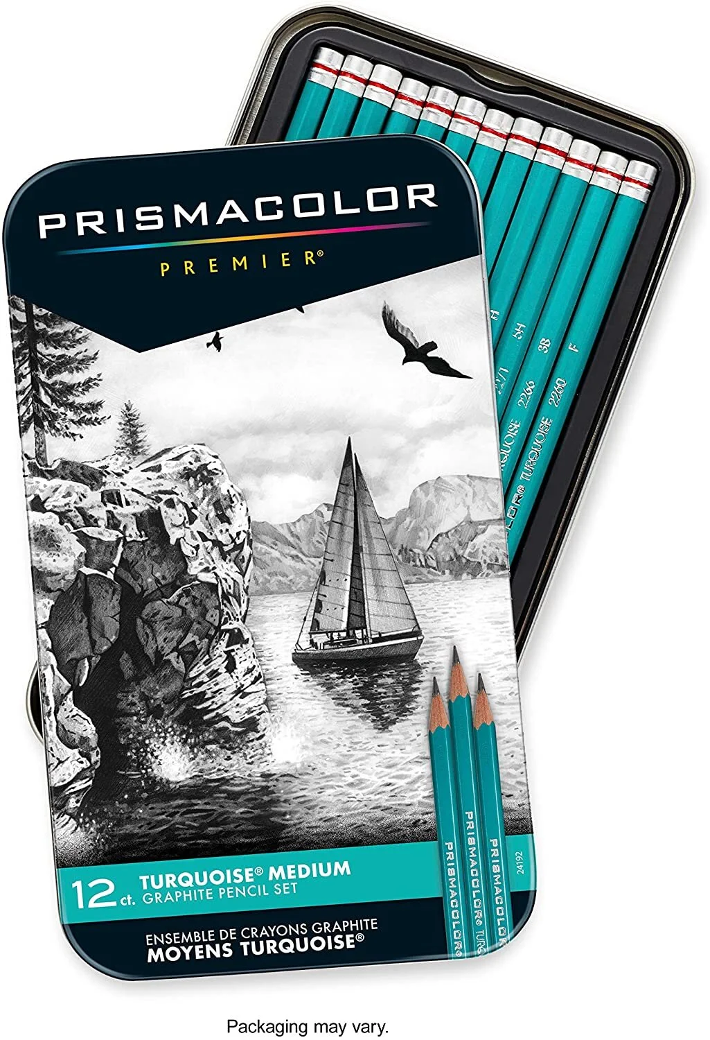 Prismacolor 12ct Turquoise Graphite Pencil Set
