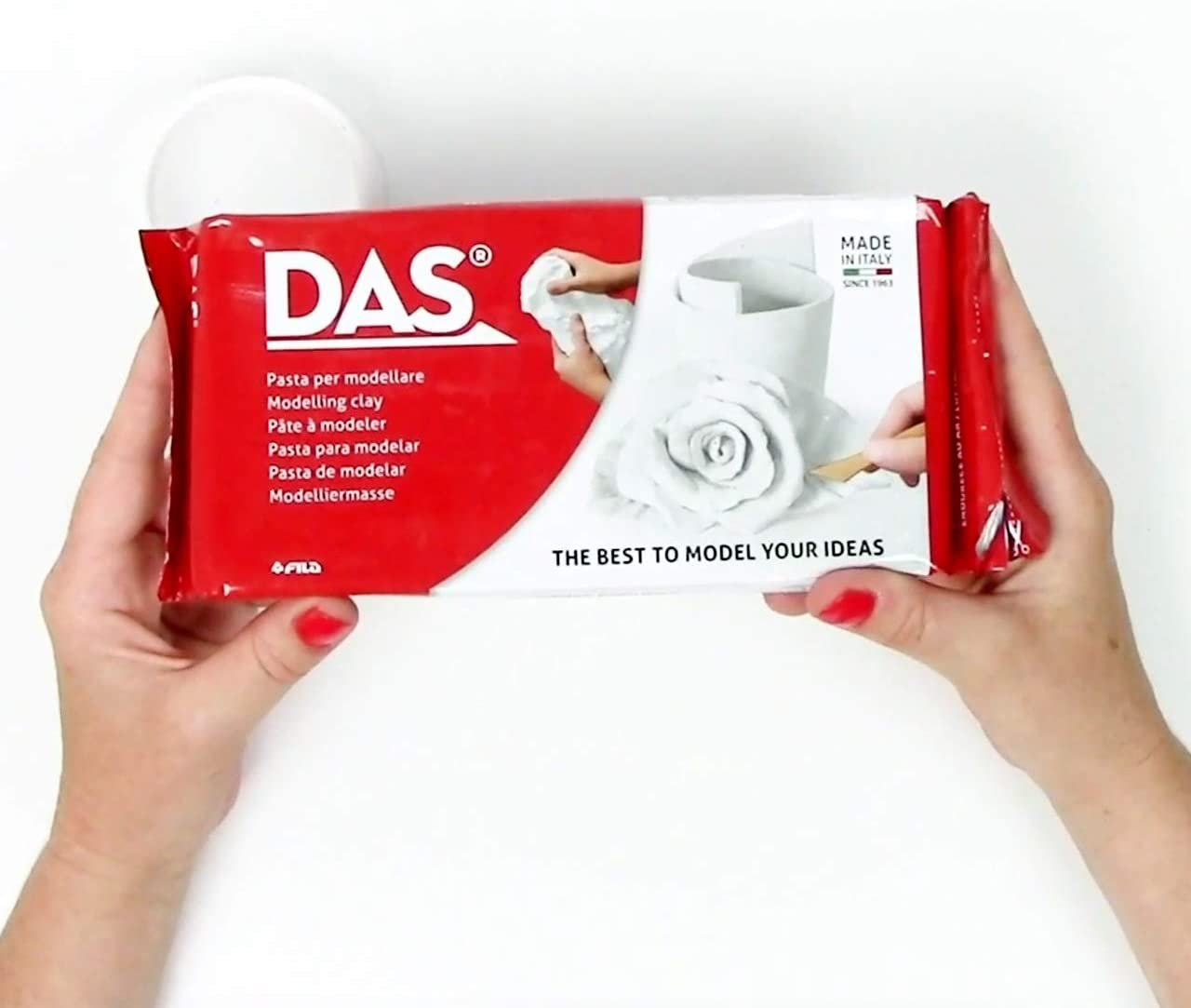 DAS Air-Hardening Acid-Free Non-Toxic Modeling Clay 1.1 lb White 
